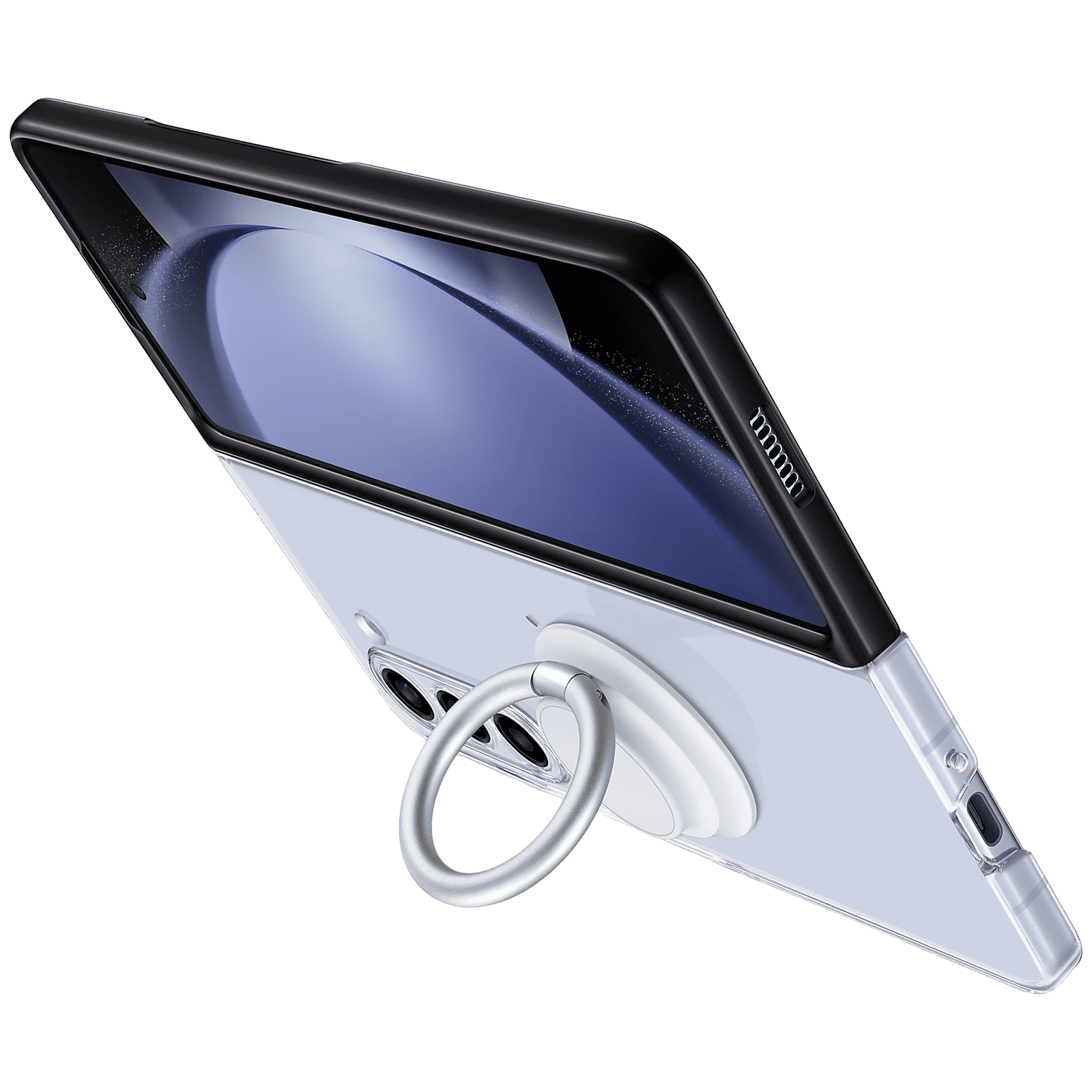 SAMSUNG Soft Back Case for Galaxy Z Fold5 (Convenient Stand, Transparent)_2