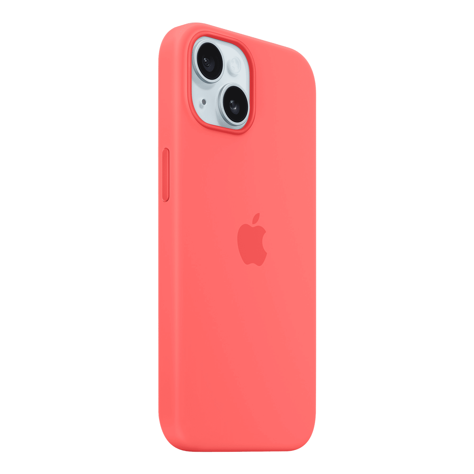 Apple Soft Silicone Back Cover for Apple iPhone 15 (MagSafe Charging Support, Guava)_6
