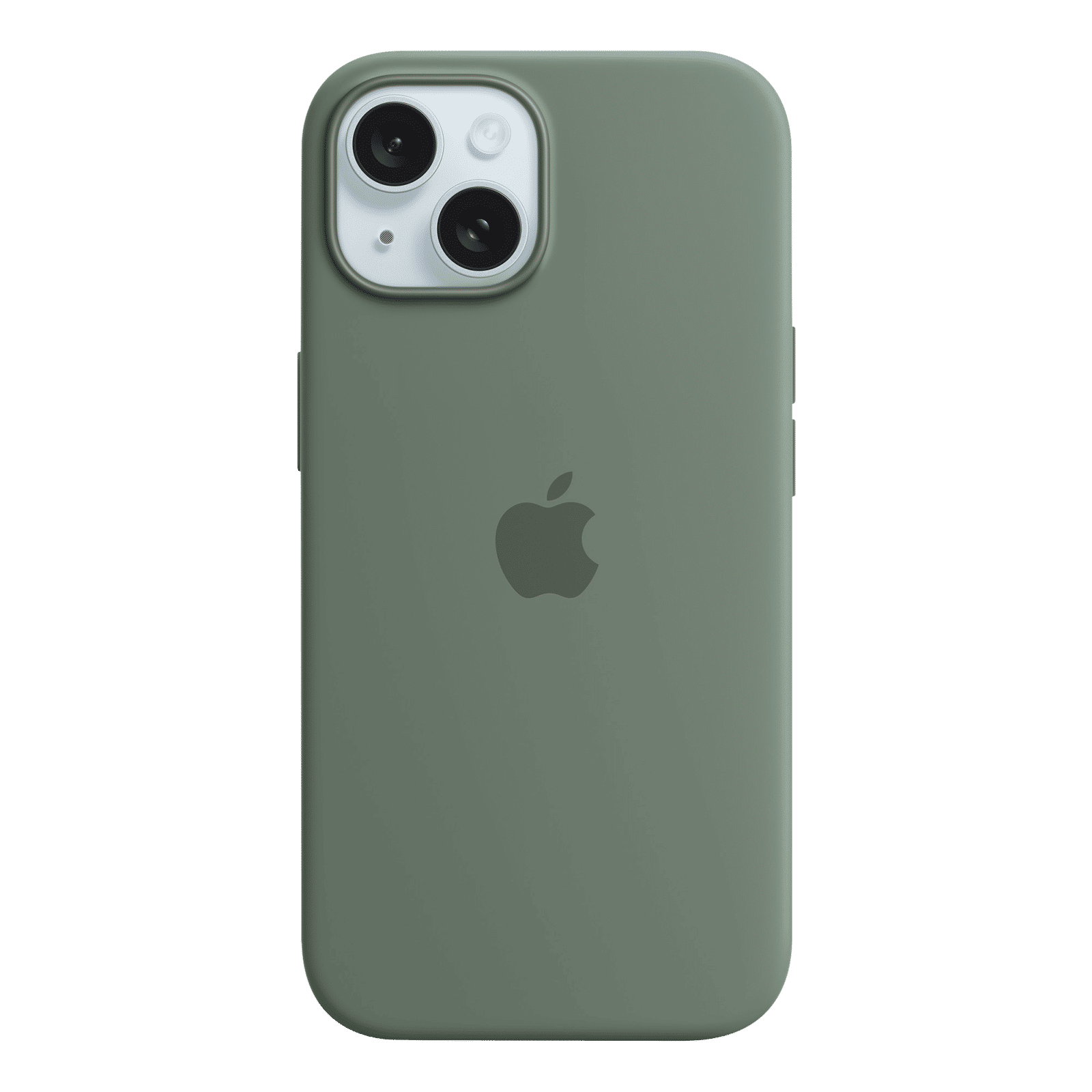 Apple Soft Silicone Back Cover for Apple iPhone 15 (MagSafe Charging Support, Cypress)_1