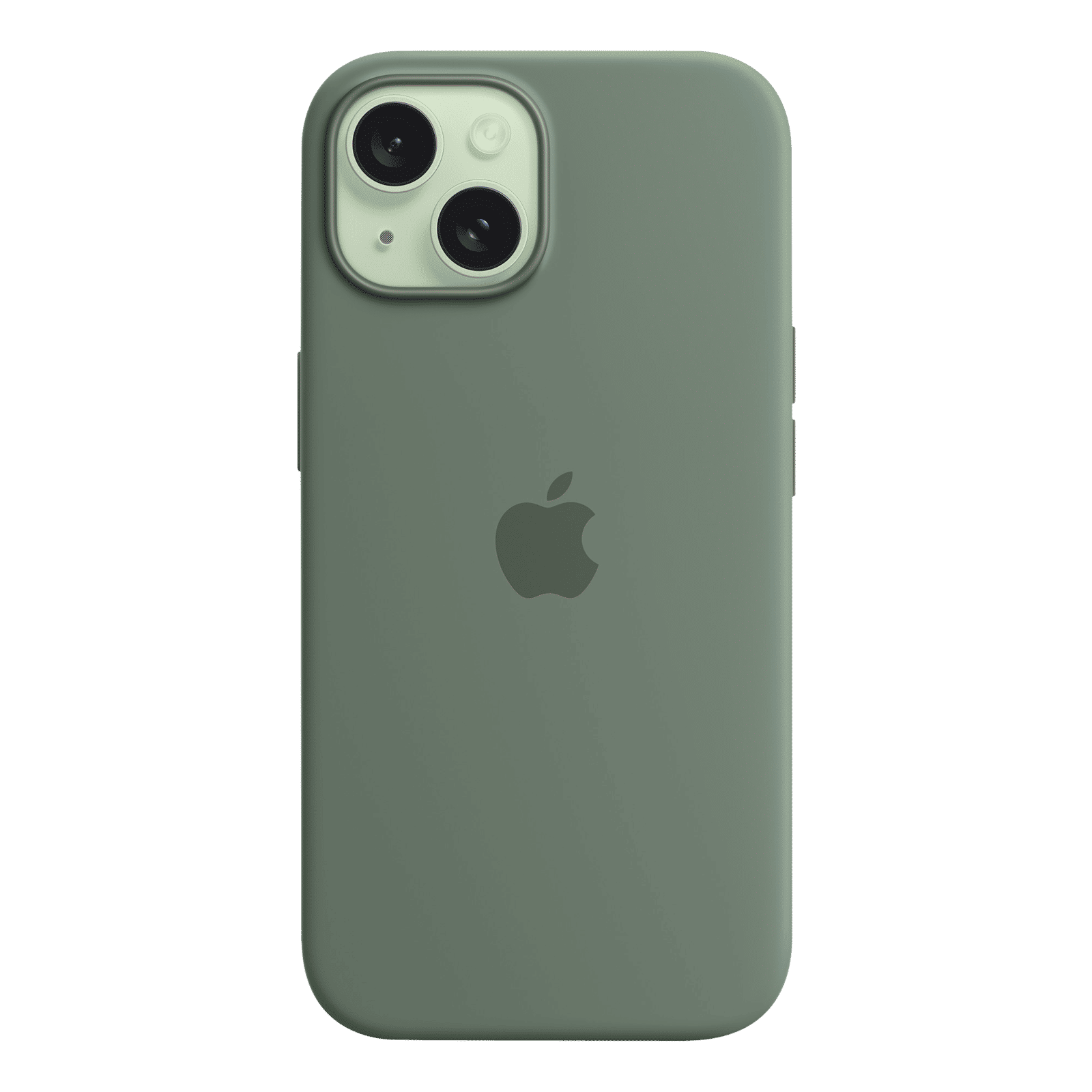 Apple Soft Silicone Back Cover for Apple iPhone 15 (MagSafe Charging Support, Cypress)_4