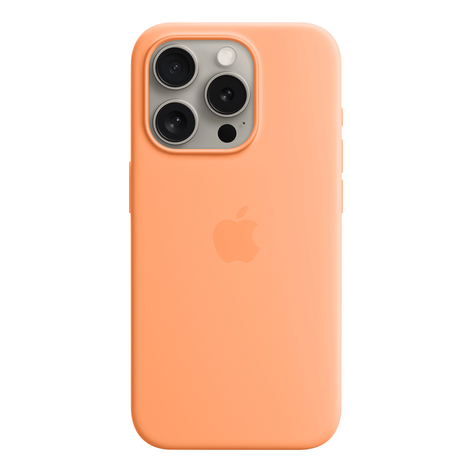 Apple Soft Silicone Back Cover for Apple iPhone 15 Pro (MagSafe Charging Support, Orange Sorbet) Apple Soft Silicone Back Cover for Apple iPhone 15 Pro (MagSafe Charging Support, Orange Sorbet)_1