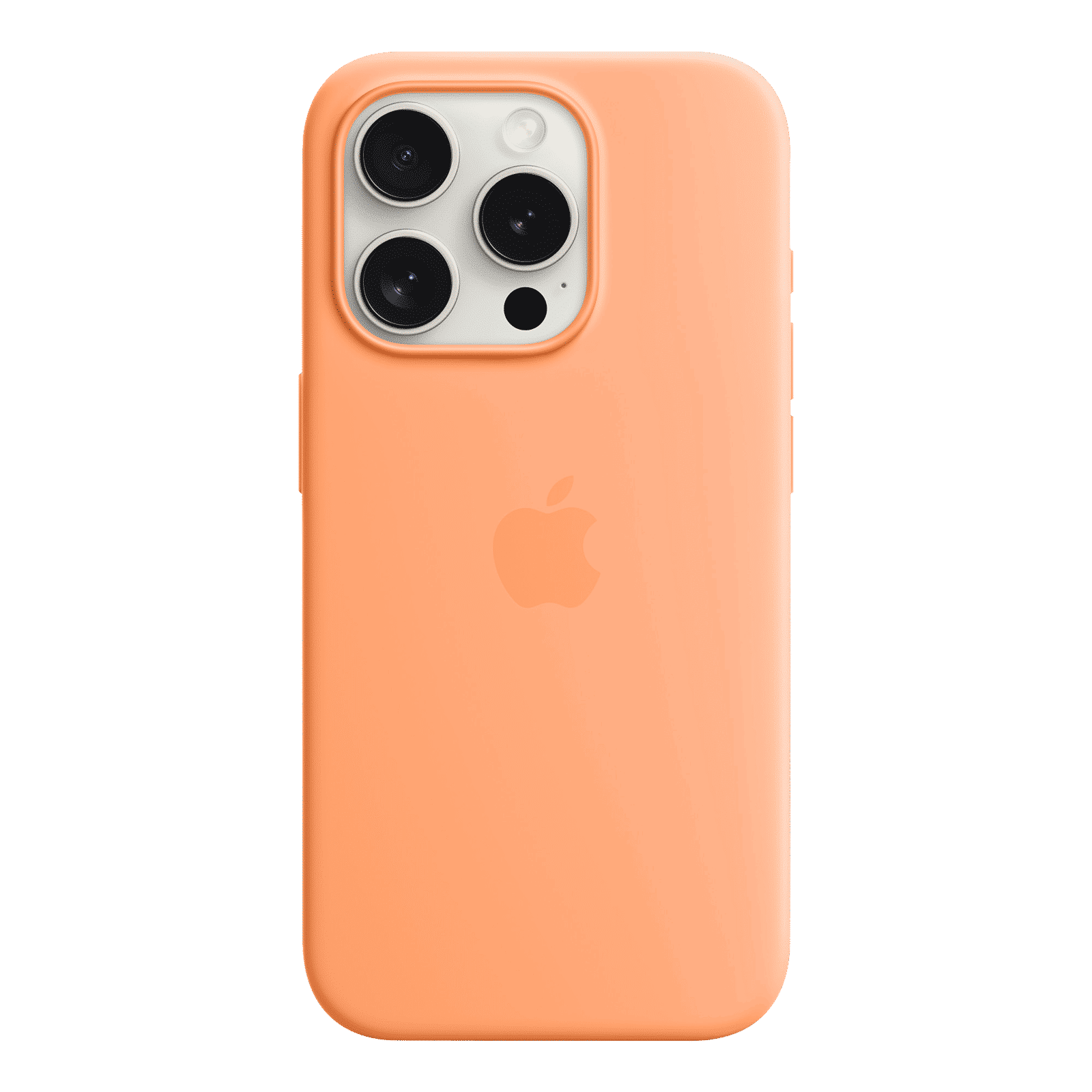 Apple Soft Silicone Back Cover for Apple iPhone 15 Pro (MagSafe Charging Support, Orange Sorbet) Apple Soft Silicone Back Cover for Apple iPhone 15 Pro (MagSafe Charging Support, Orange Sorbet)_3