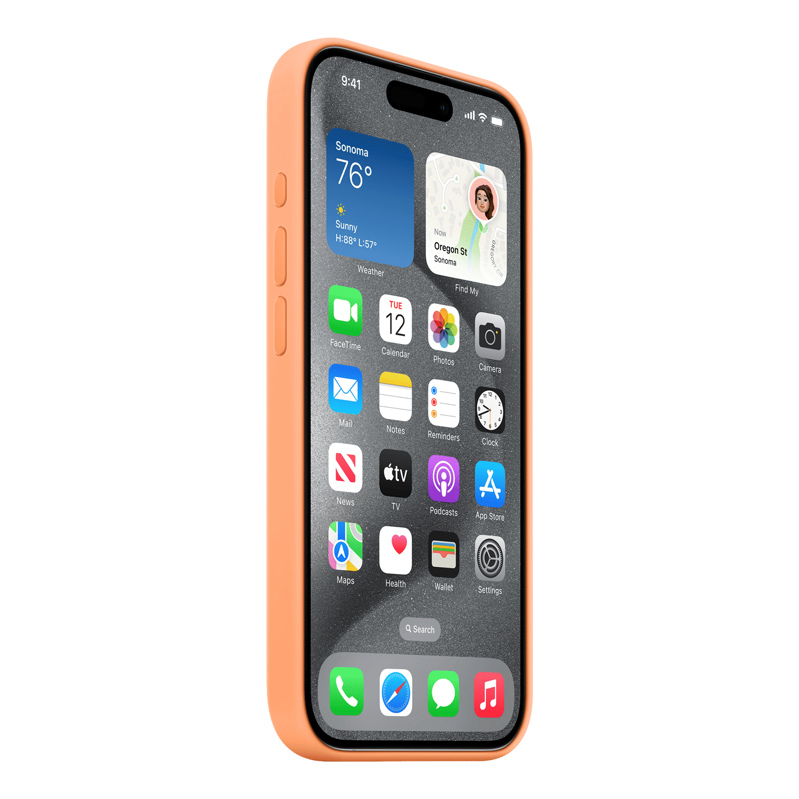 Apple Soft Silicone Back Cover for Apple iPhone 15 Pro (MagSafe Charging Support, Orange Sorbet) Apple Soft Silicone Back Cover for Apple iPhone 15 Pro (MagSafe Charging Support, Orange Sorbet)_6