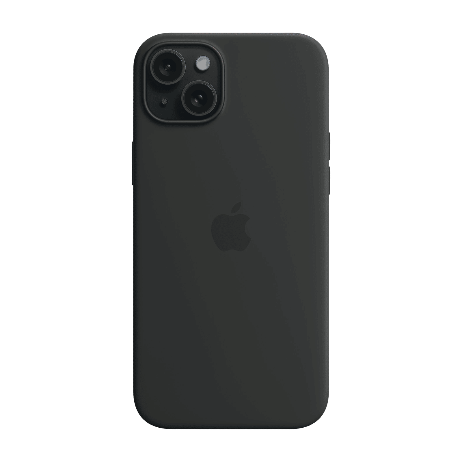 Apple Soft Silicone Back Cover for Apple iPhone 15 Plus (MagSafe Charging Support, Black)_5