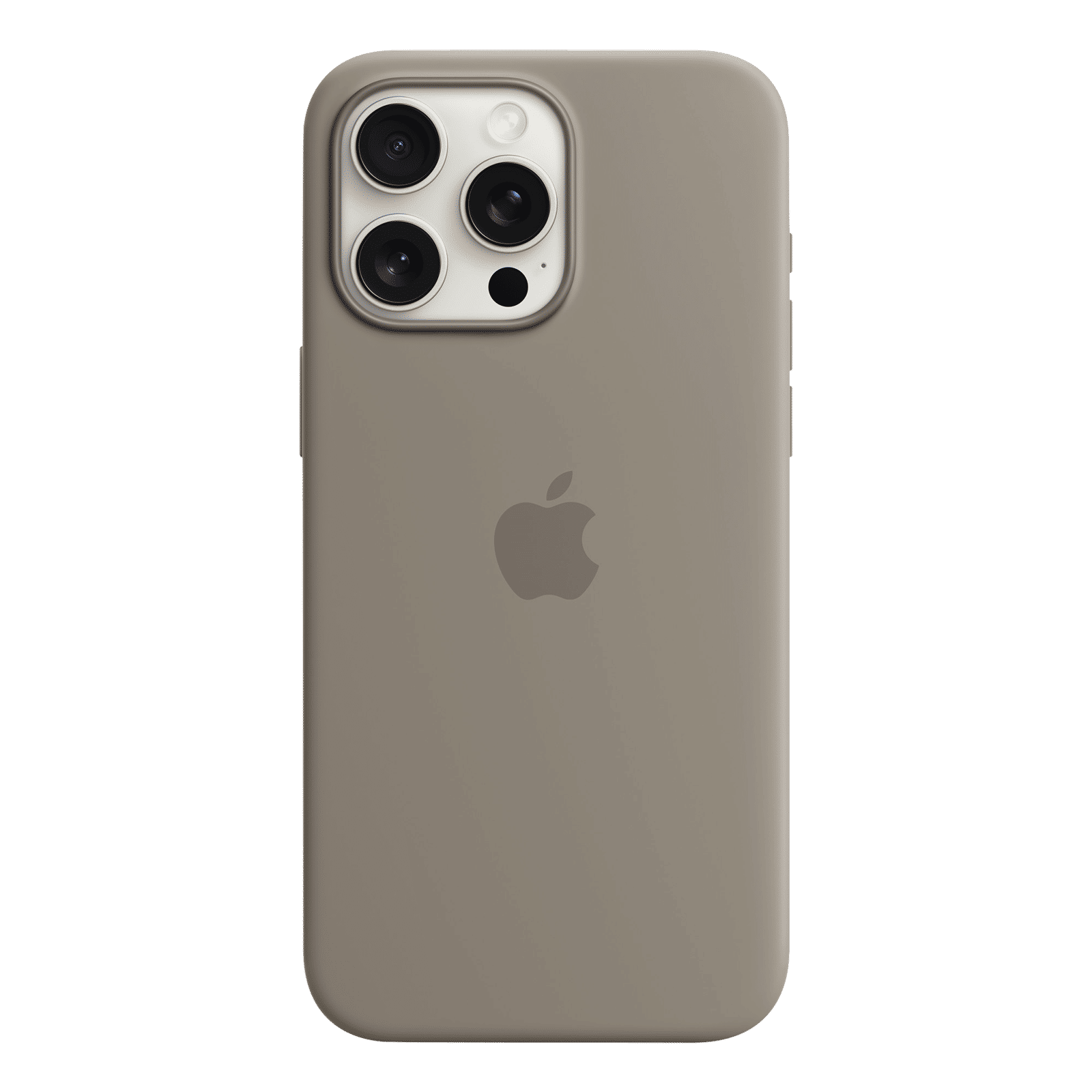 Apple Soft Silicone Back Cover for Apple iPhone 15 Pro Max (MagSafe Charging Support, Clay)_3