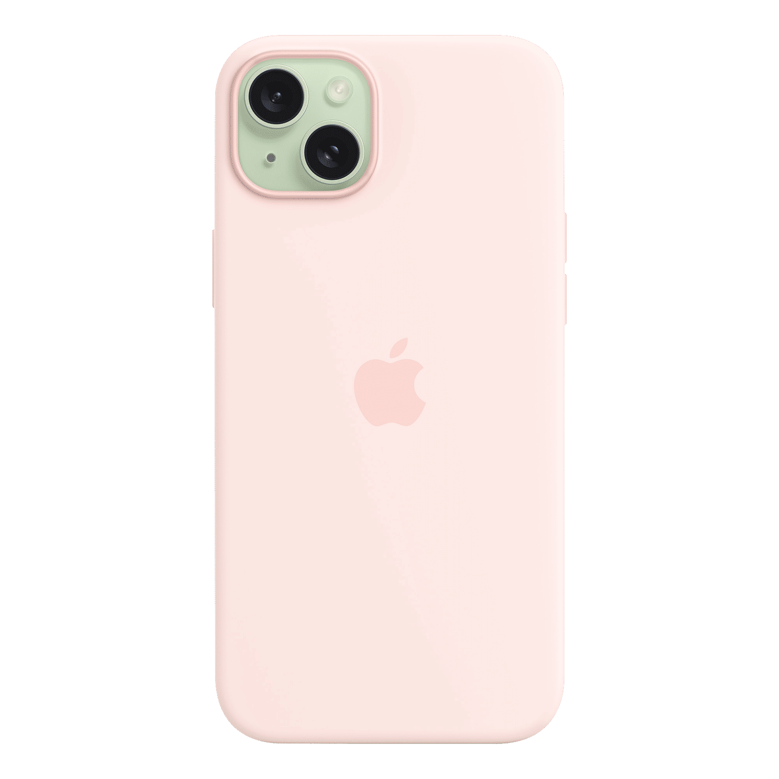 Apple Soft Silicone Back Cover for Apple iPhone 15 Plus (MagSafe Charging Support, Light Pink)_4