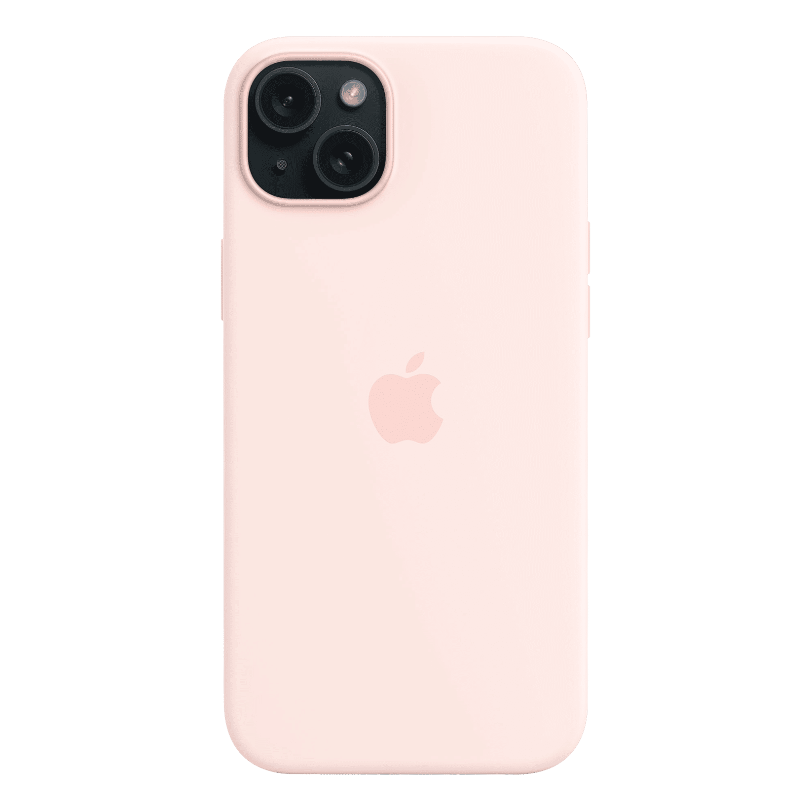 Apple Soft Silicone Back Cover for Apple iPhone 15 Plus (MagSafe Charging Support, Light Pink)_5