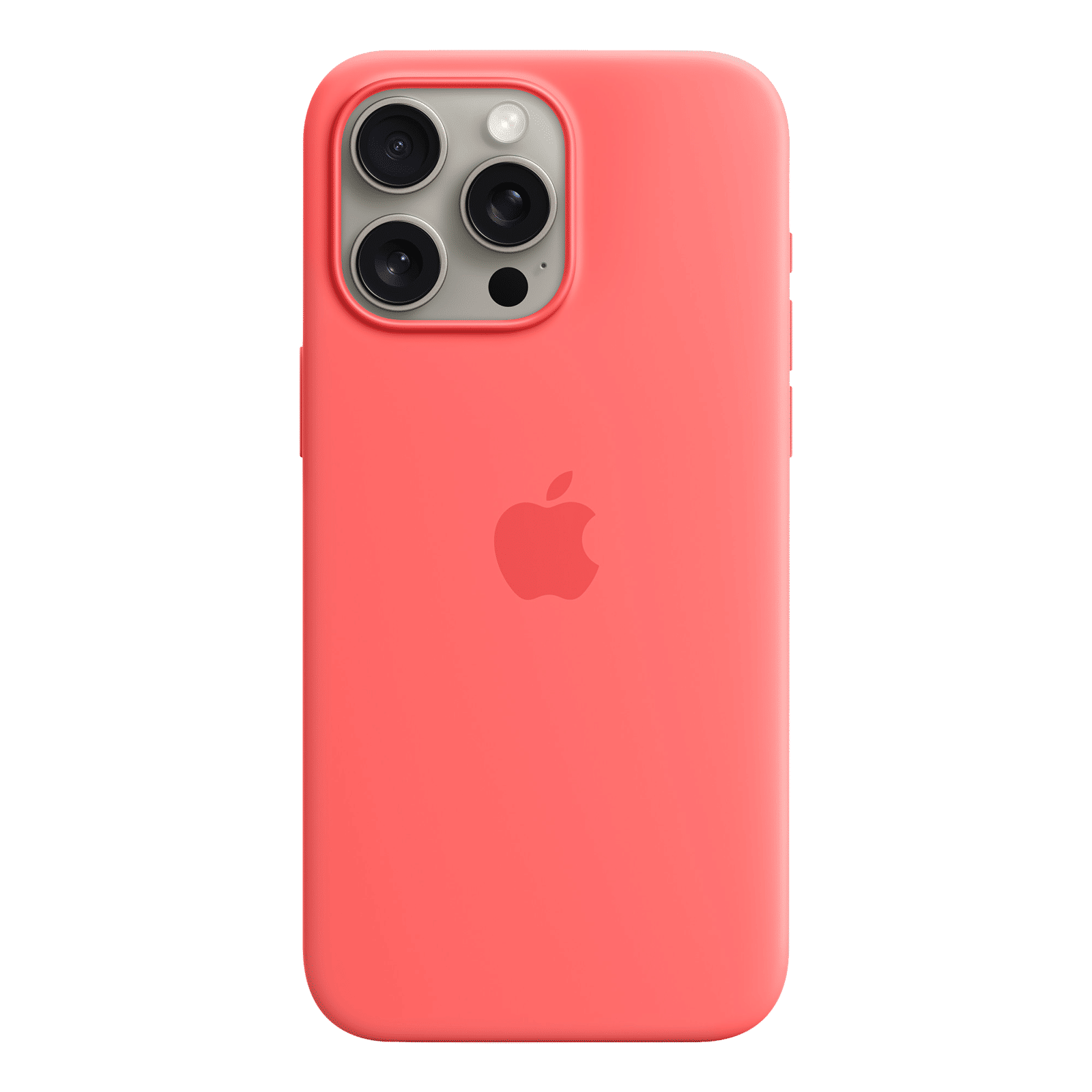 Apple Soft Silicone Back Cover for Apple iPhone 15 Pro Max (MagSafe Charging Support, Guava) Apple Soft Silicone Back Cover for Apple iPhone 15 Pro Max (MagSafe Charging Support, Guava)_1