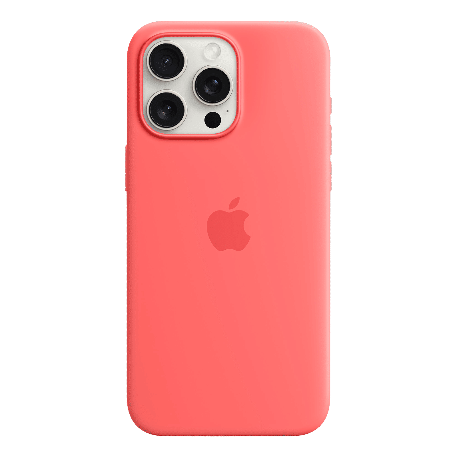 Apple Soft Silicone Back Cover for Apple iPhone 15 Pro Max (MagSafe Charging Support, Guava) Apple Soft Silicone Back Cover for Apple iPhone 15 Pro Max (MagSafe Charging Support, Guava)_3