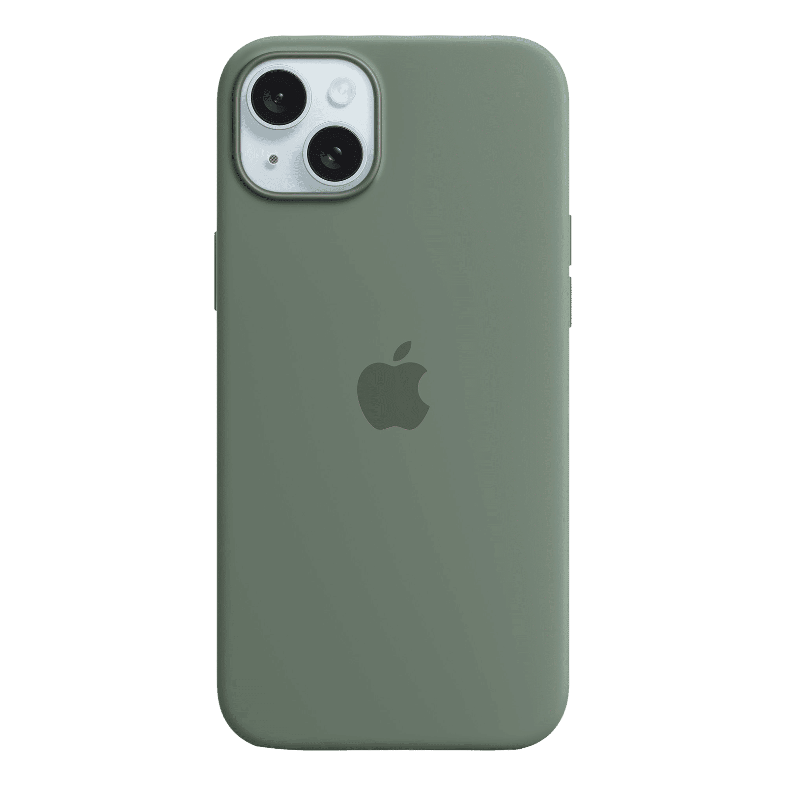 Apple Soft Silicone Back Cover for Apple iPhone 15 Plus (MagSafe Charging Support, Cypress)_1