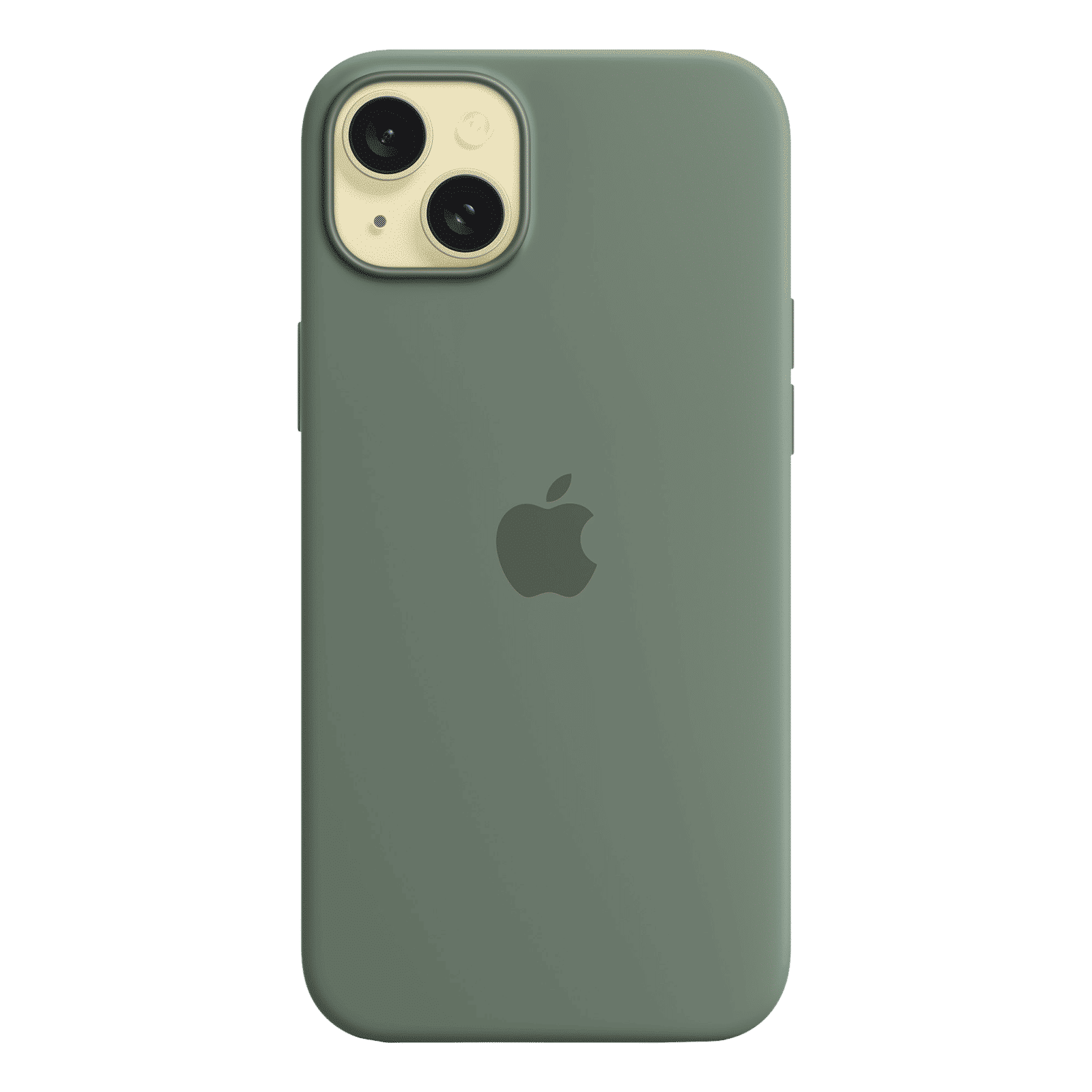 Apple Soft Silicone Back Cover for Apple iPhone 15 Plus (MagSafe Charging Support, Cypress)_3