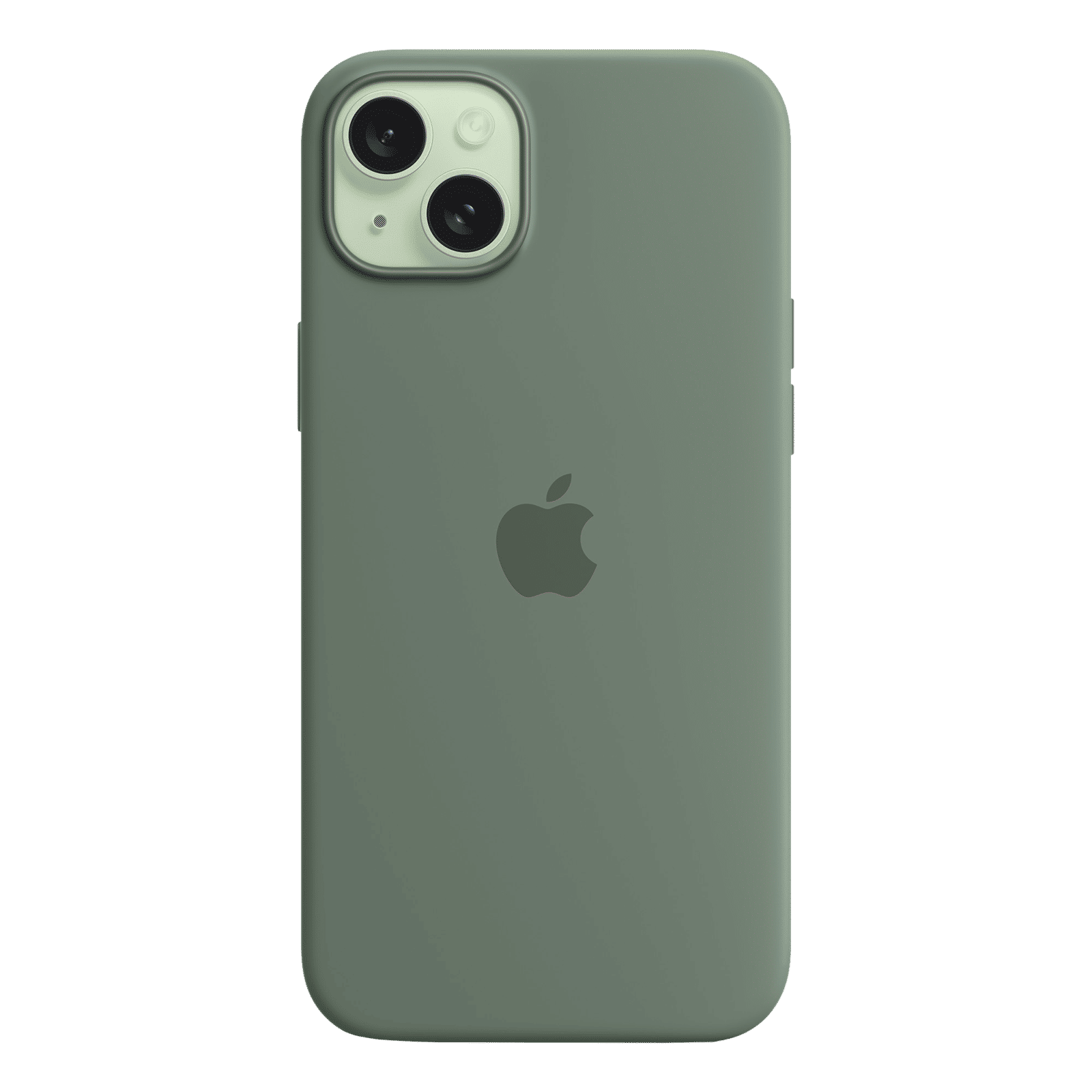 Apple Soft Silicone Back Cover for Apple iPhone 15 Plus (MagSafe Charging Support, Cypress)_4