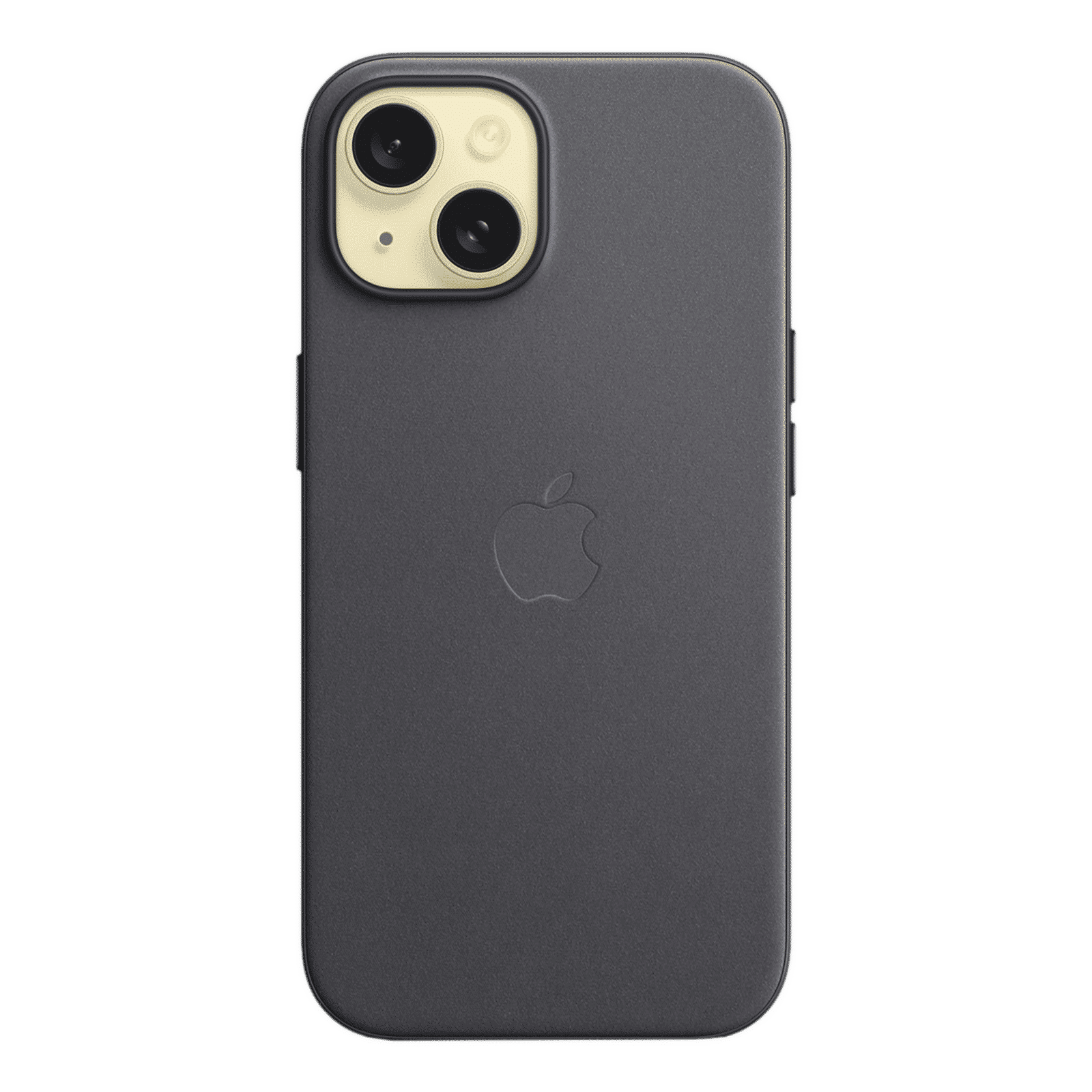 Apple Soft FineWoven Back Cover for Apple iPhone 15 (MagSafe Charging Support, Black)_3