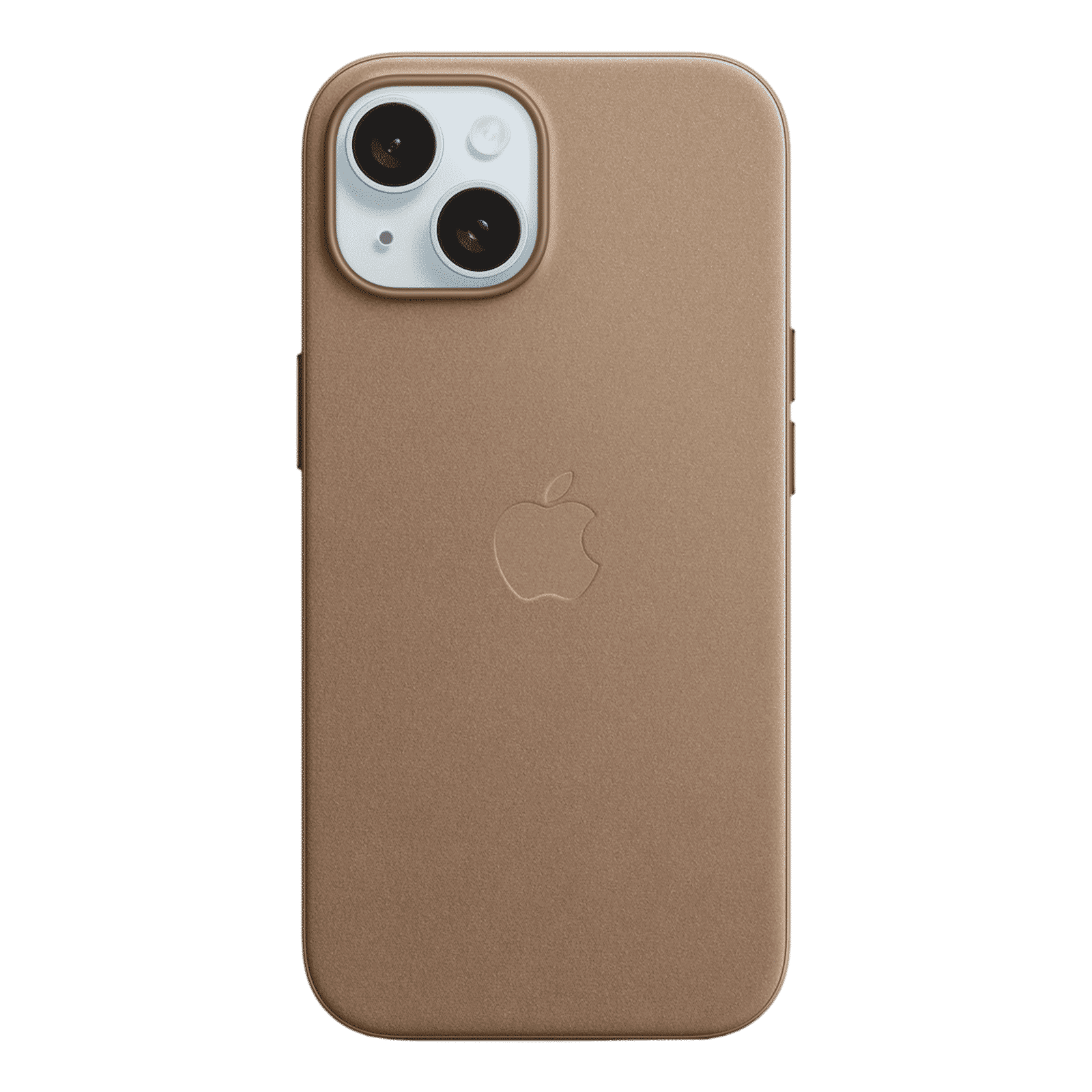 Apple Soft FineWoven Back Cover for Apple iPhone 15 (MagSafe Charging Support, Taupe)_1