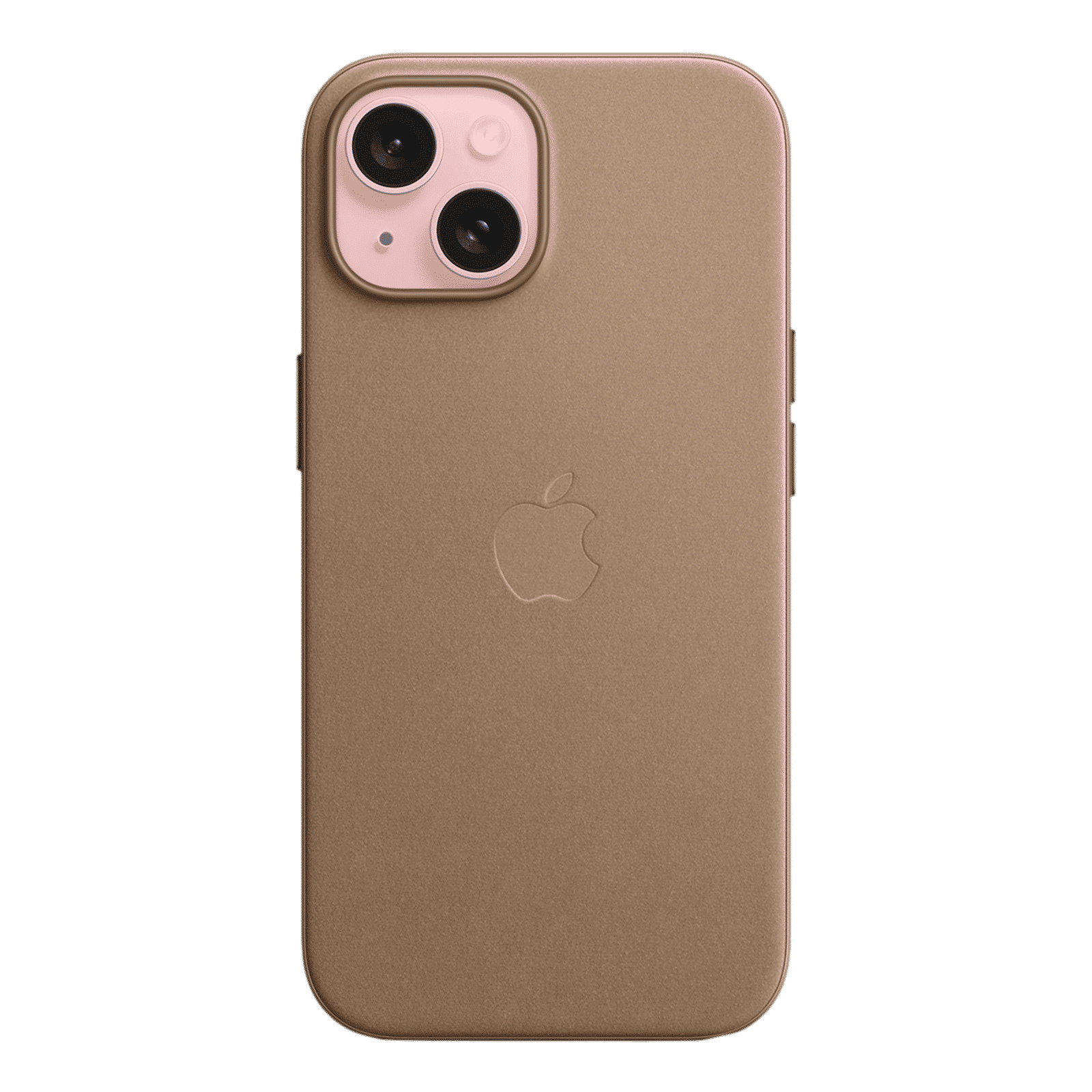 Apple Soft FineWoven Back Cover for Apple iPhone 15 (MagSafe Charging Support, Taupe)_2