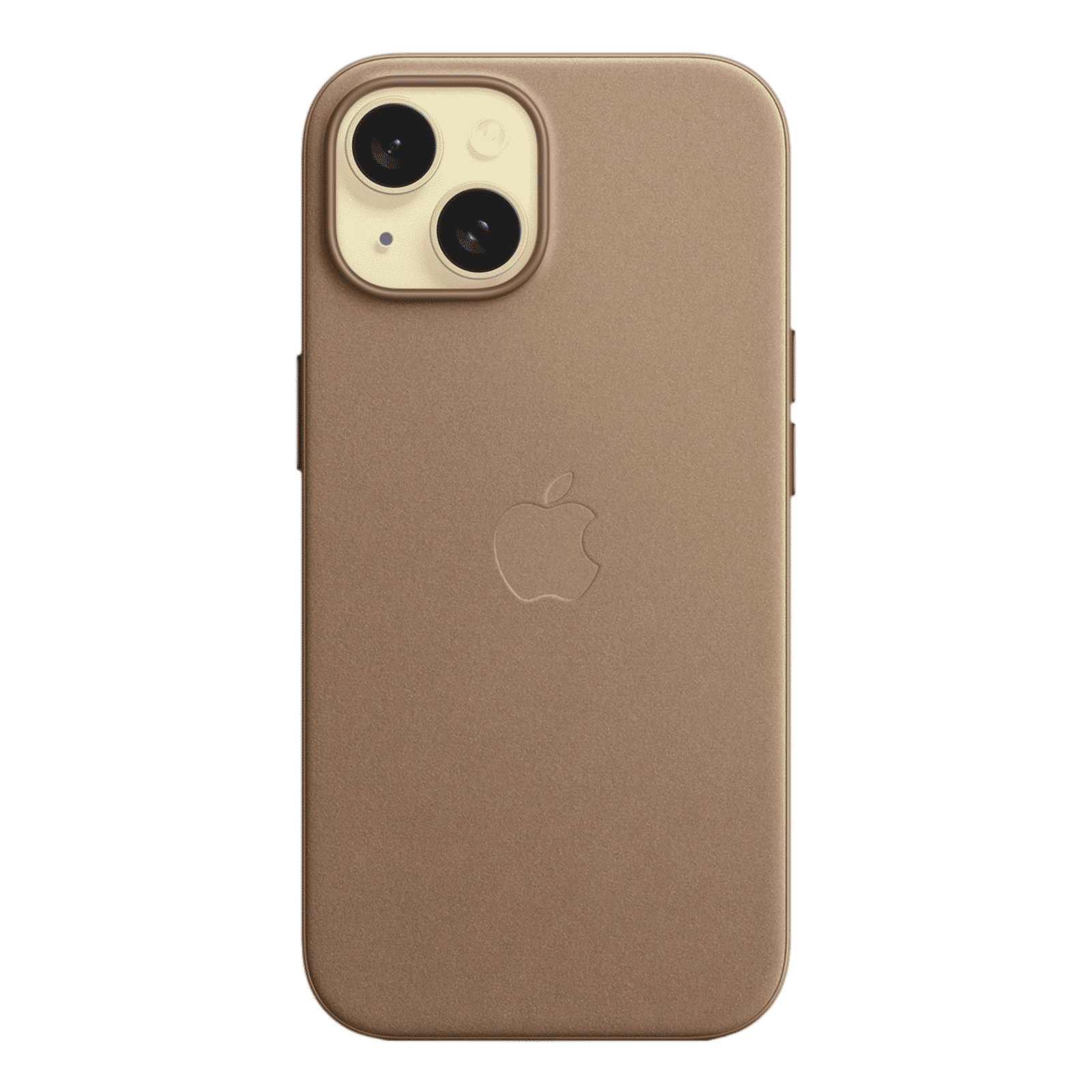 Apple Soft FineWoven Back Cover for Apple iPhone 15 (MagSafe Charging Support, Taupe)_3