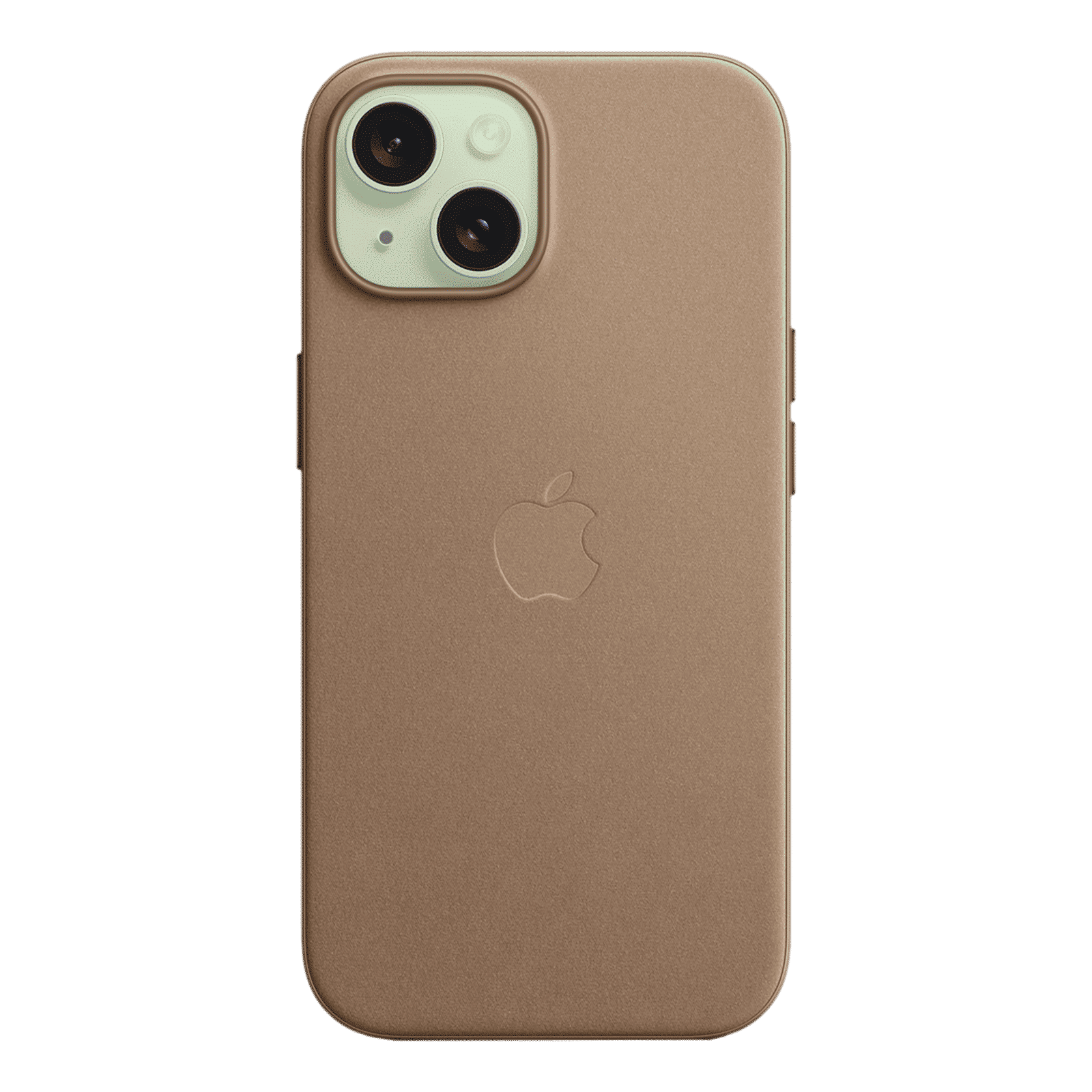 Apple Soft FineWoven Back Cover for Apple iPhone 15 (MagSafe Charging Support, Taupe)_4