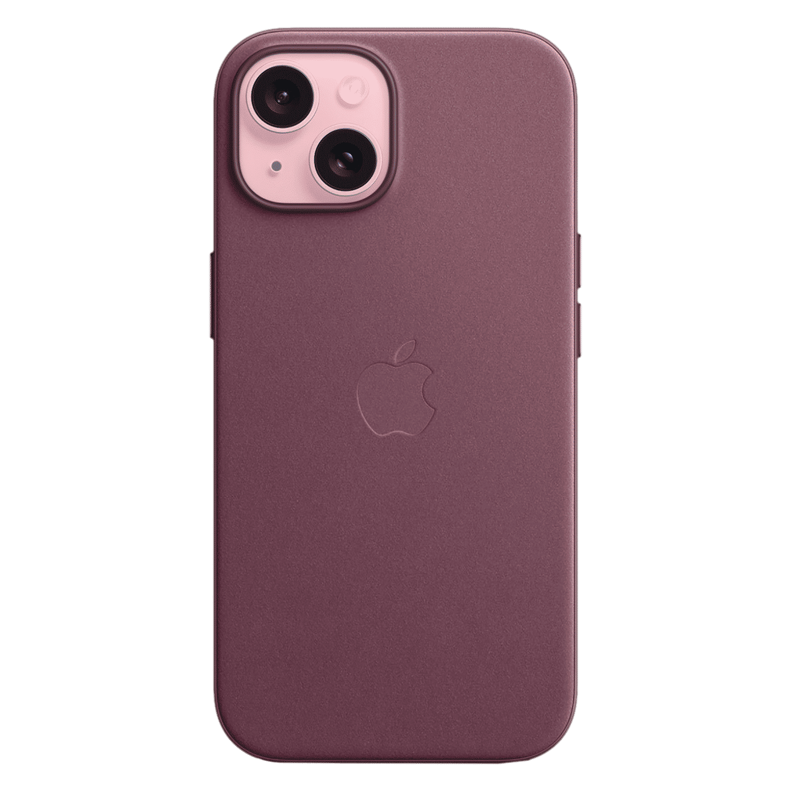 Apple Soft FineWoven Back Cover for Apple iPhone 15 (MagSafe Charging Support, Mulberry)_2