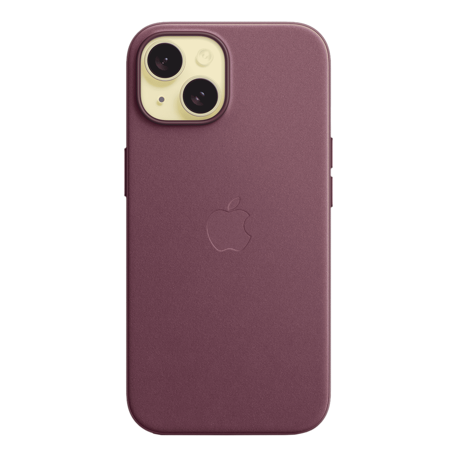 Apple Soft FineWoven Back Cover for Apple iPhone 15 (MagSafe Charging Support, Mulberry)_3