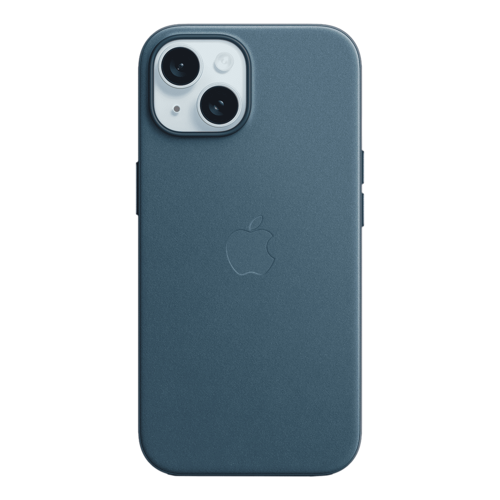 Apple Soft FineWoven Back Cover for Apple iPhone 15 (MagSafe Charging Support, Pacific Blue)_1