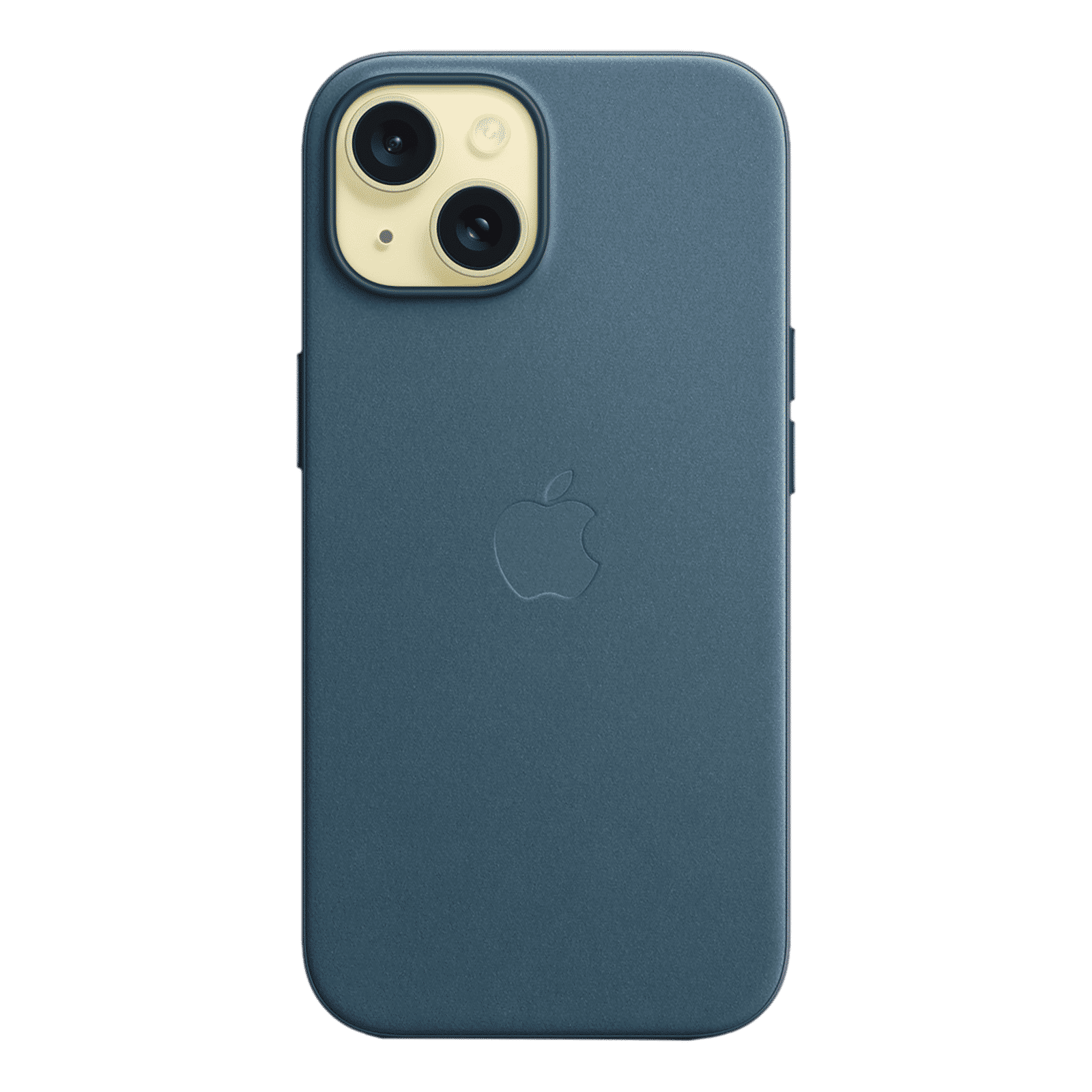 Apple Soft FineWoven Back Cover for Apple iPhone 15 (MagSafe Charging Support, Pacific Blue)_3