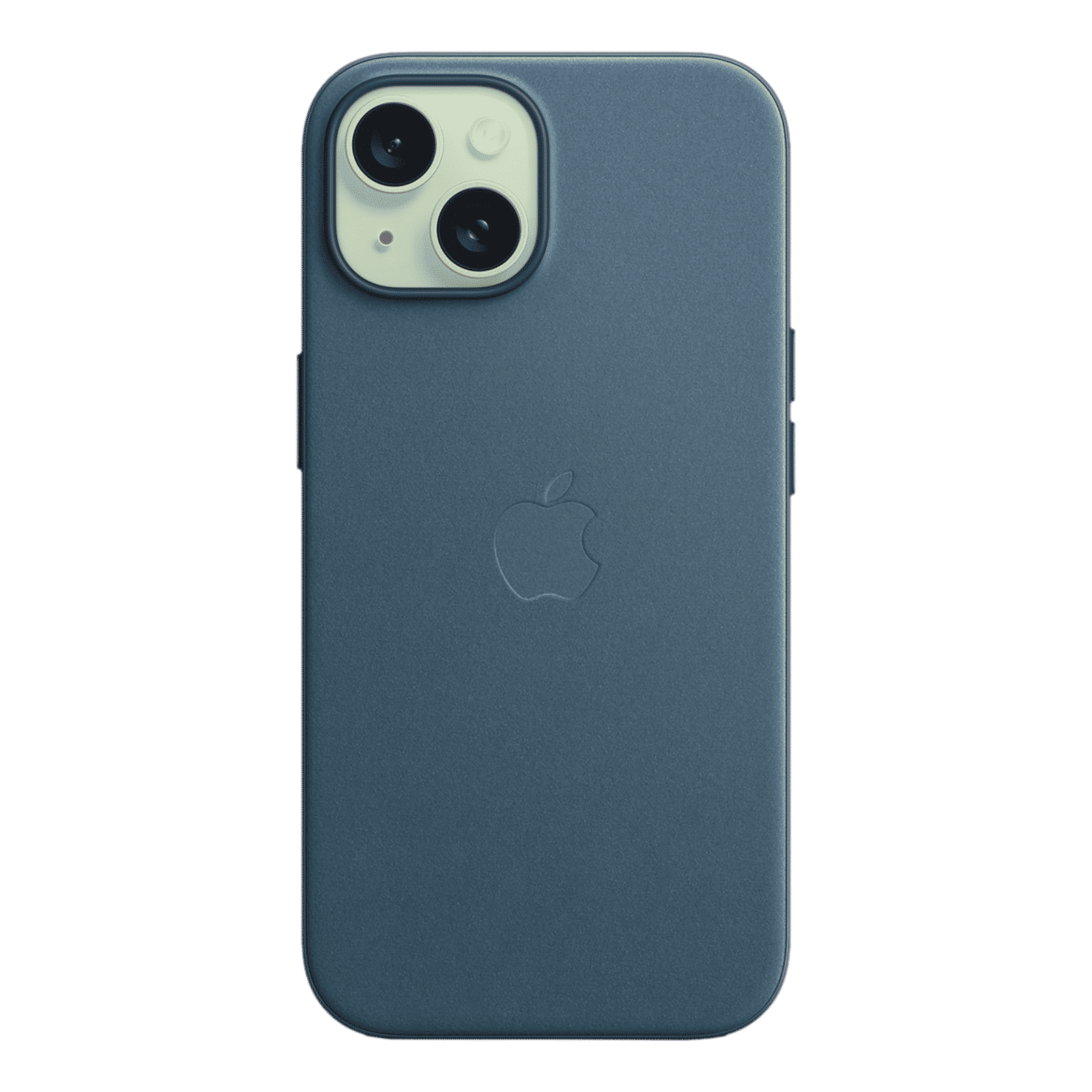 Apple Soft FineWoven Back Cover for Apple iPhone 15 (MagSafe Charging Support, Pacific Blue)_4