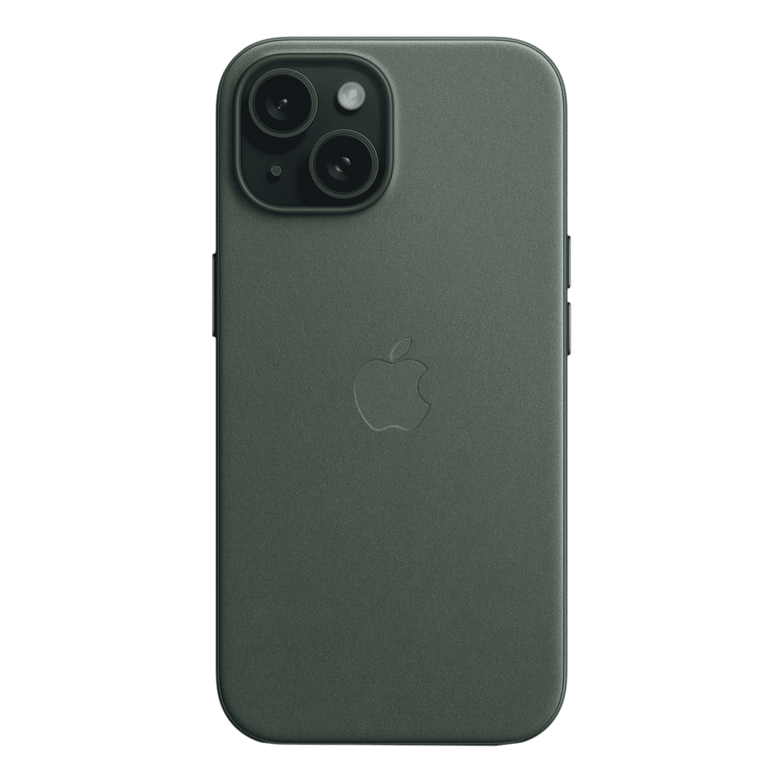 Apple Soft FineWoven Back Cover for Apple iPhone 15 (MagSafe Charging Support, Evergreen)_5