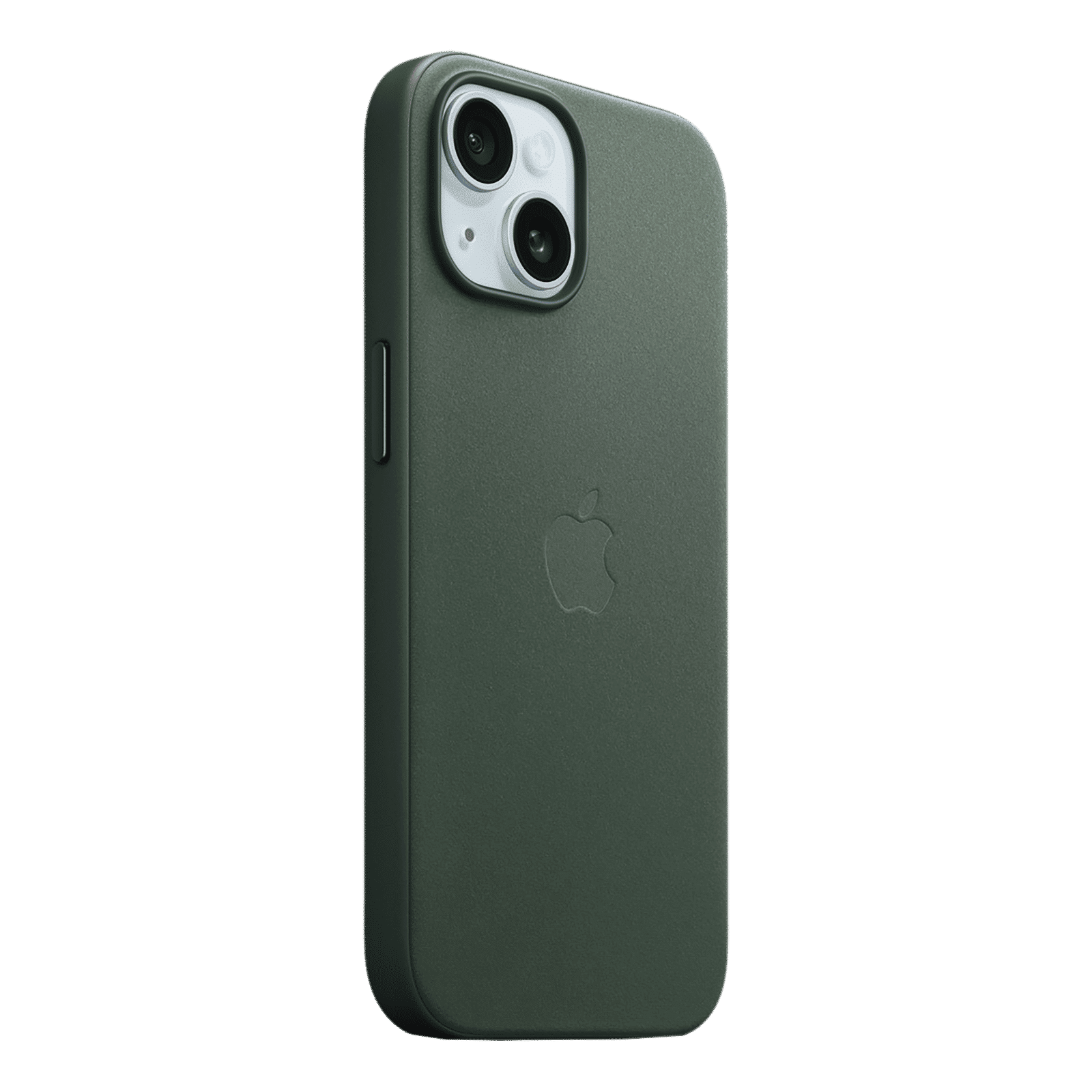 Apple Soft FineWoven Back Cover for Apple iPhone 15 (MagSafe Charging Support, Evergreen)_6