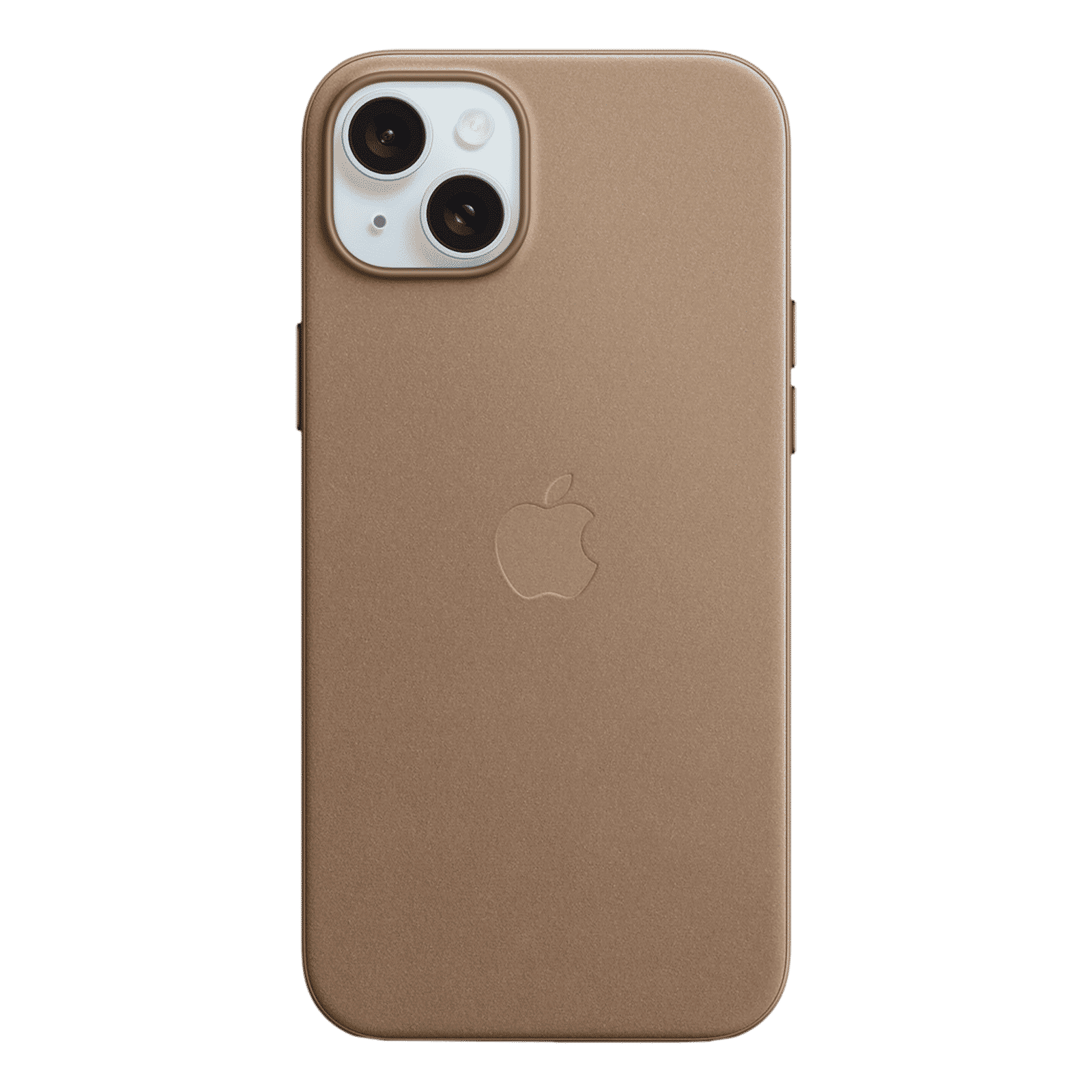 Apple Soft FineWoven Back Cover for Apple iPhone 15 Plus (MagSafe Charging Support, Taupe)_1