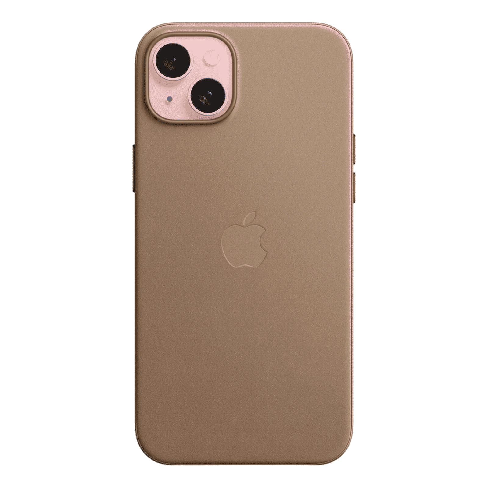 Apple Soft FineWoven Back Cover for Apple iPhone 15 Plus (MagSafe Charging Support, Taupe)_2