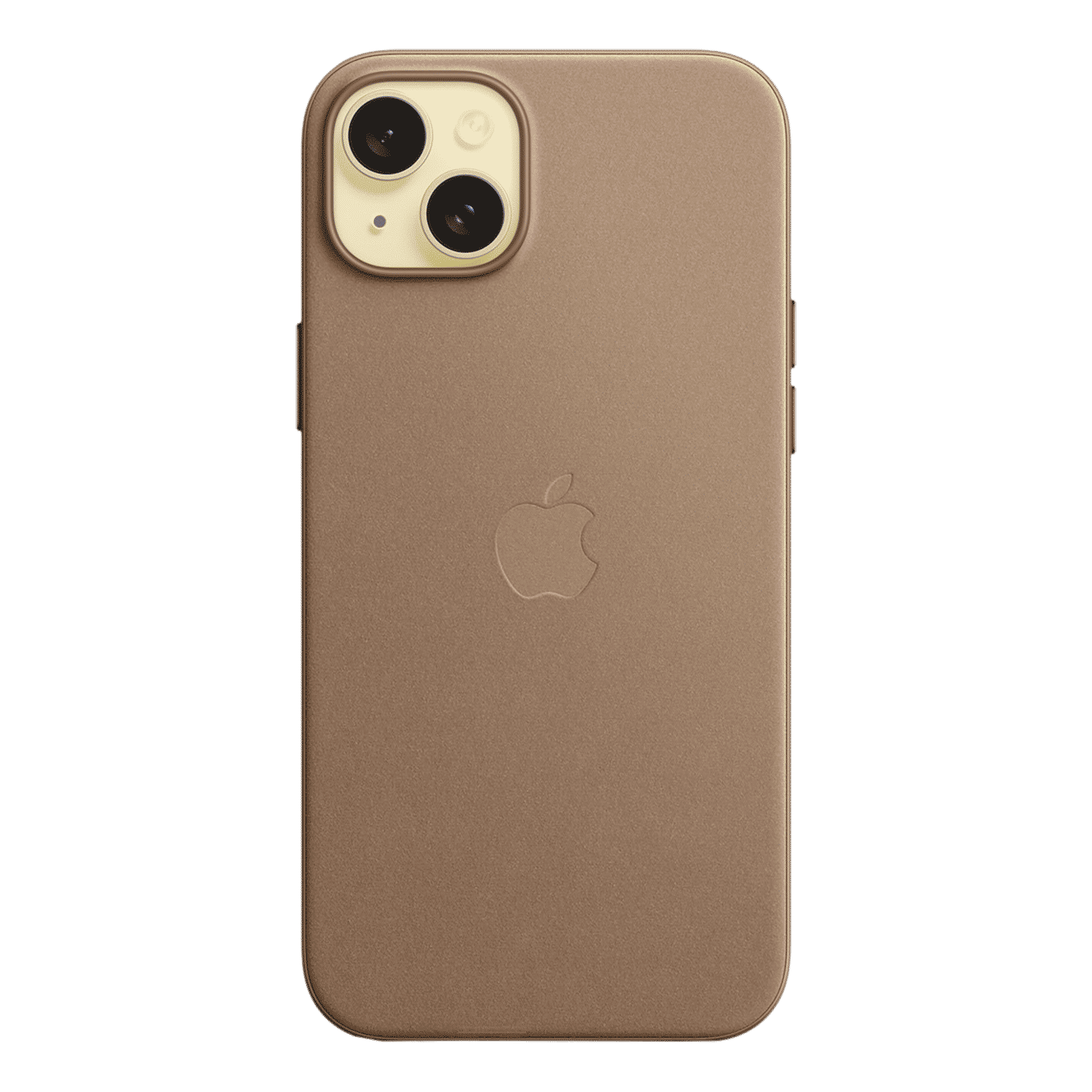 Apple Soft FineWoven Back Cover for Apple iPhone 15 Plus (MagSafe Charging Support, Taupe)_4