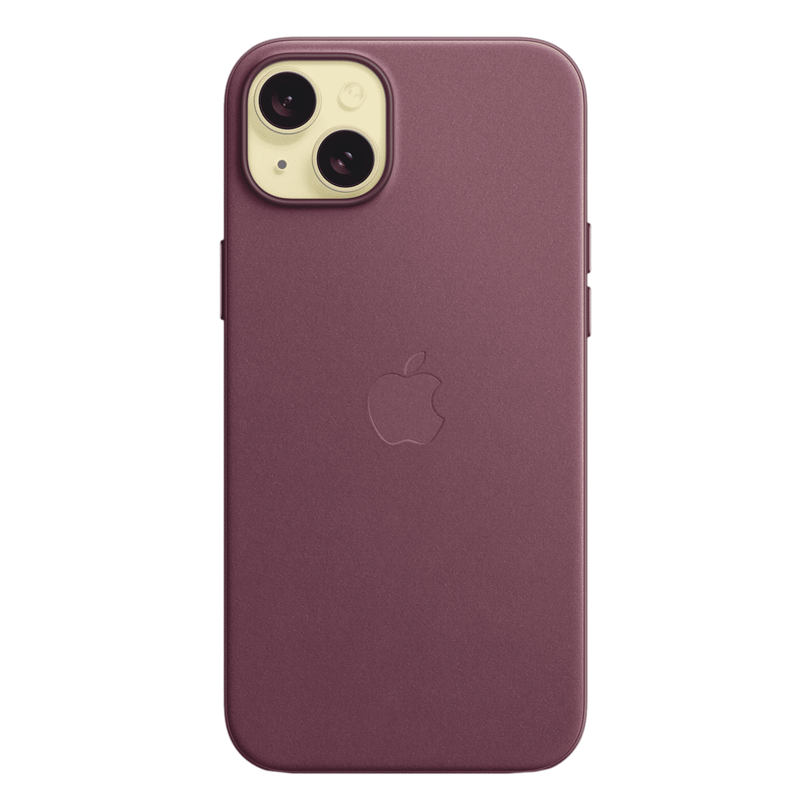 Apple Soft FineWoven Back Cover for Apple iPhone 15 Plus (MagSafe Charging Support, Mulberry)_3