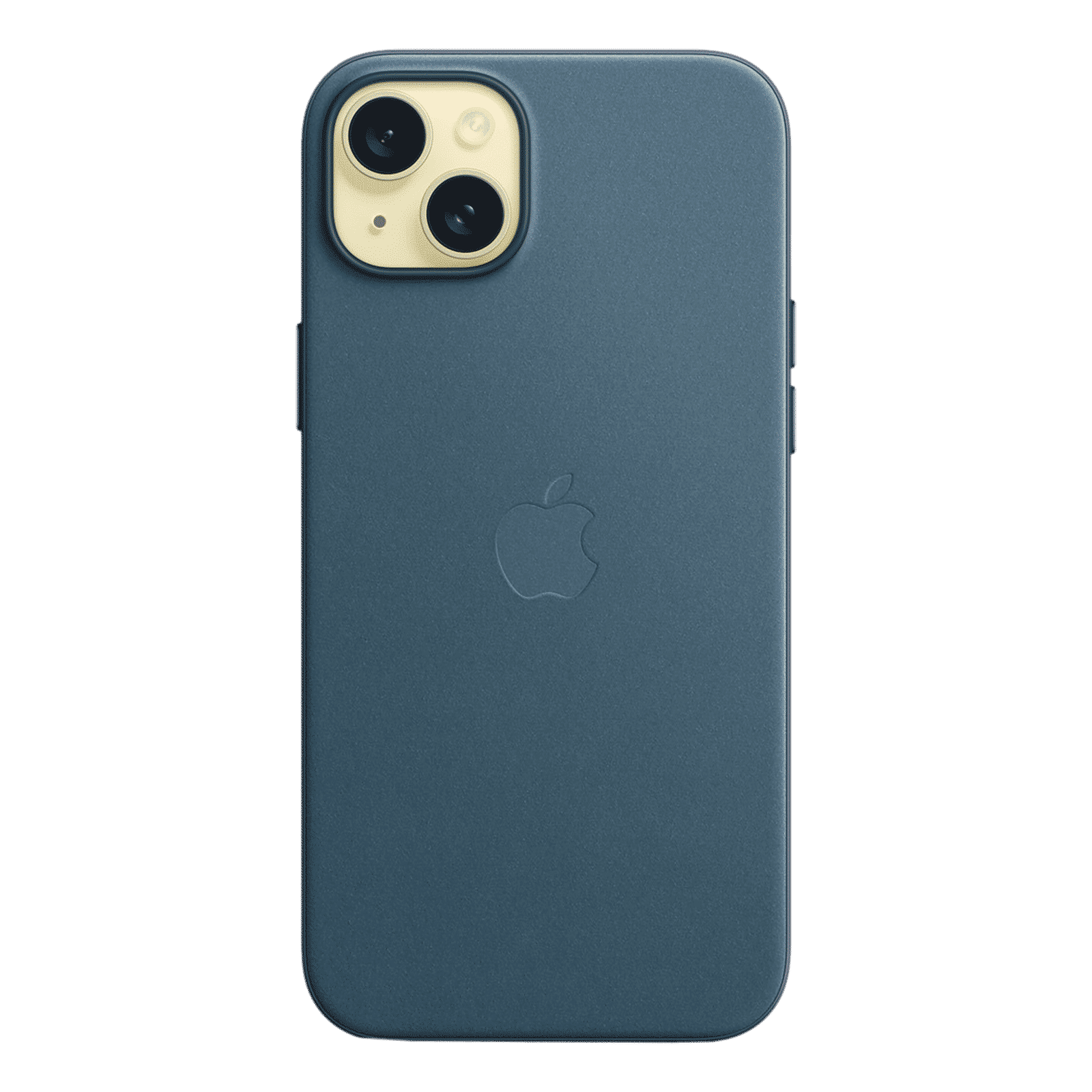 Apple Soft FineWoven Back Cover for Apple iPhone 15 Plus (MagSafe Charging Support, Pacific Blue)_3