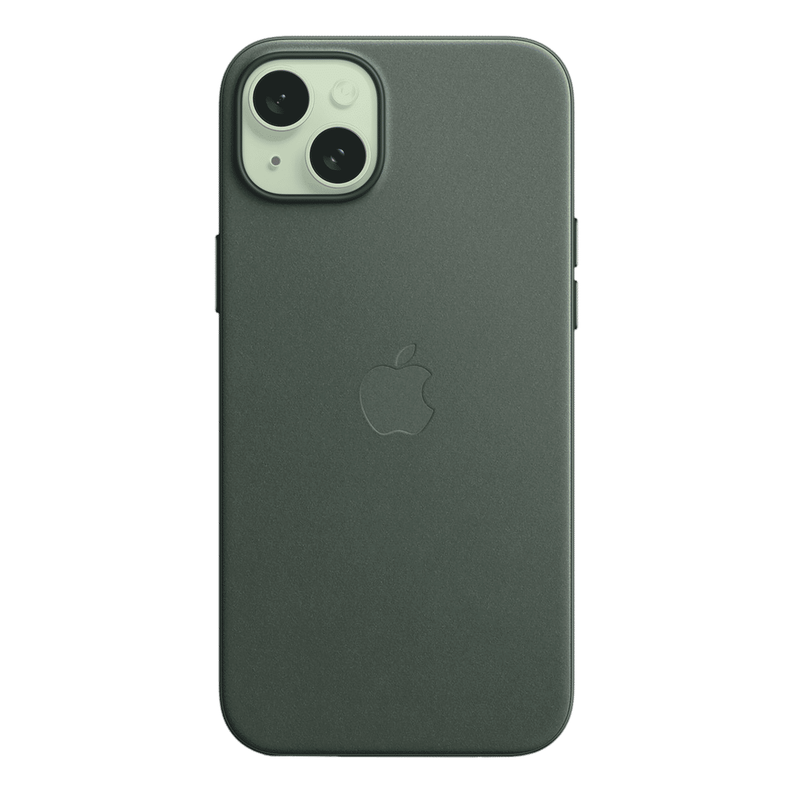 Apple Soft FineWoven Back Cover for Apple iPhone 15 Plus (MagSafe Charging Support, Evergreen)_4