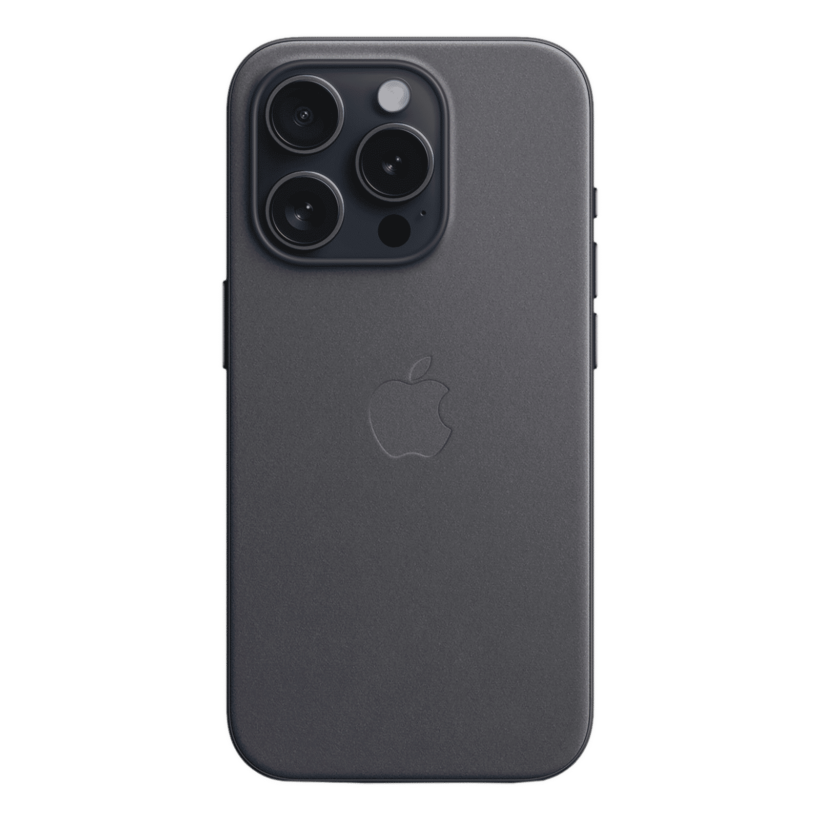 Apple Soft FineWoven Back Cover for Apple iPhone 15 Pro (MagSafe Charging Support, Black)_2