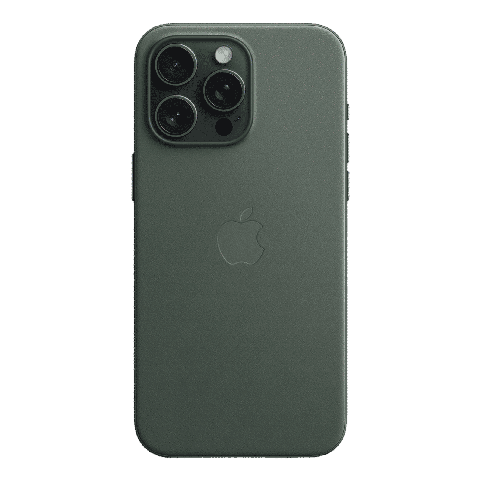 Apple Soft FineWoven Back Cover for Apple iPhone 15 Pro Max (MagSafe Charging Support, Evergreen)_4