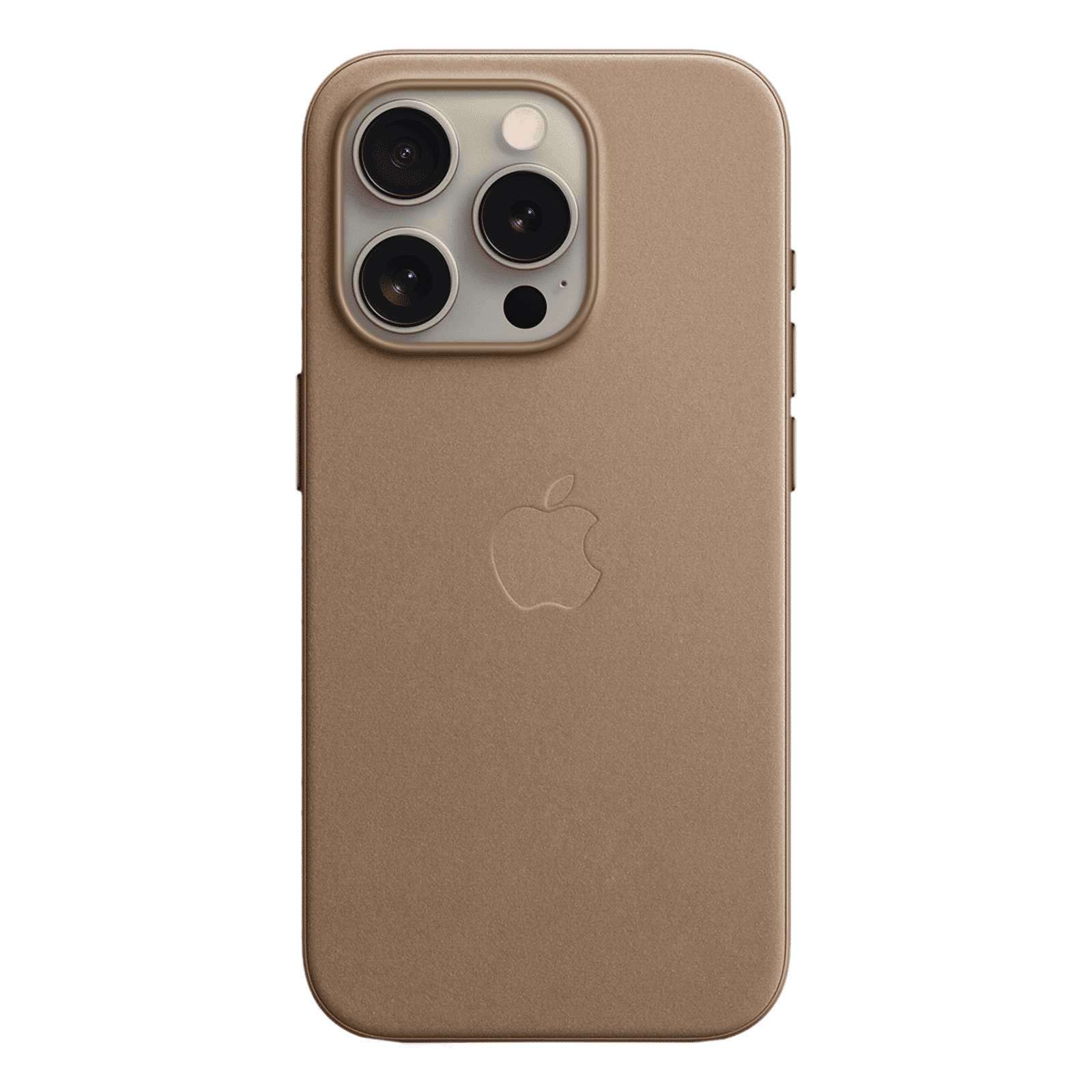 Apple Soft FineWoven Back Cover for Apple iPhone 15 Pro (MagSafe Charging Support, Taupe)_1