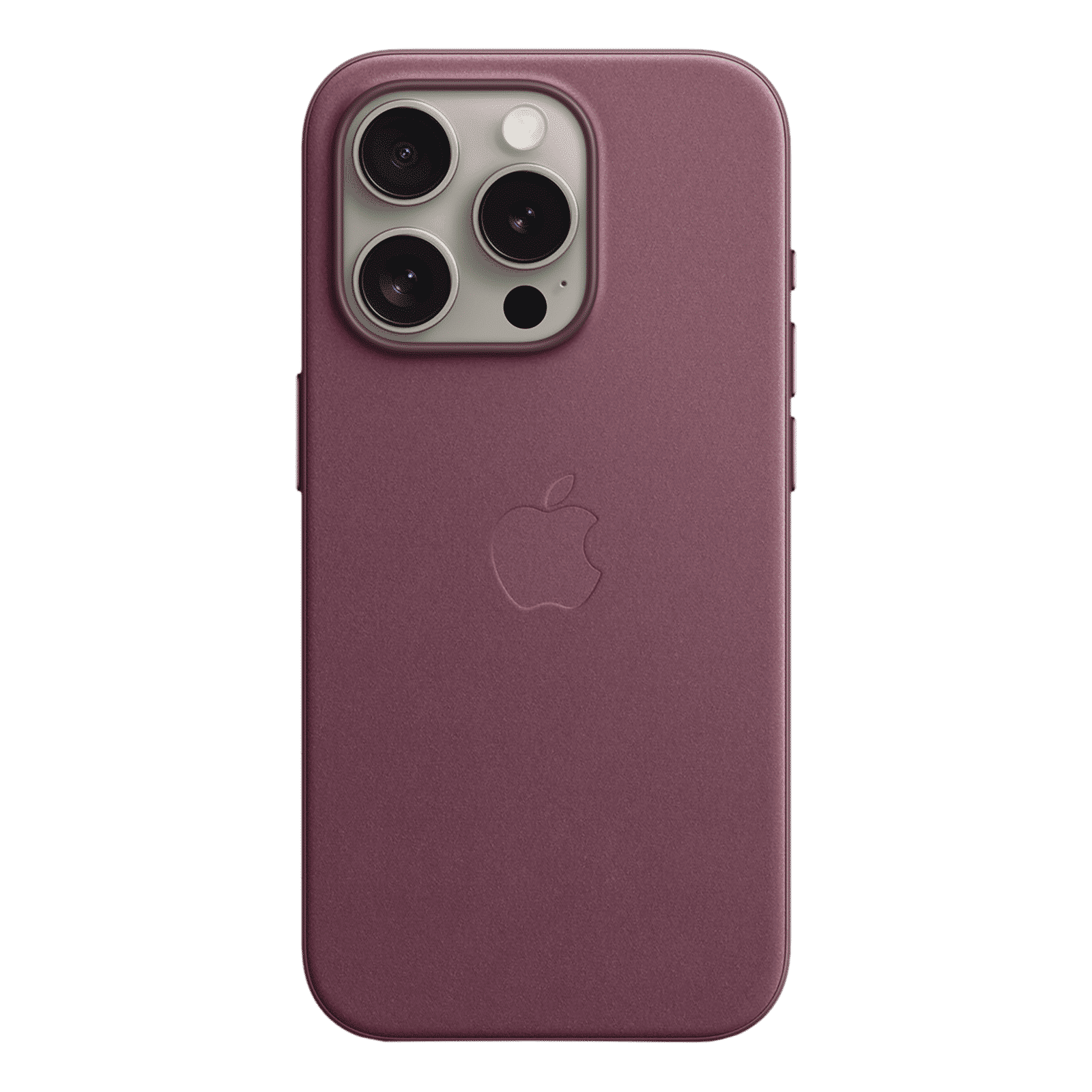 Apple Soft FineWoven Back Cover for Apple iPhone 15 Pro (MagSafe Charging Support, Mulberry)_1