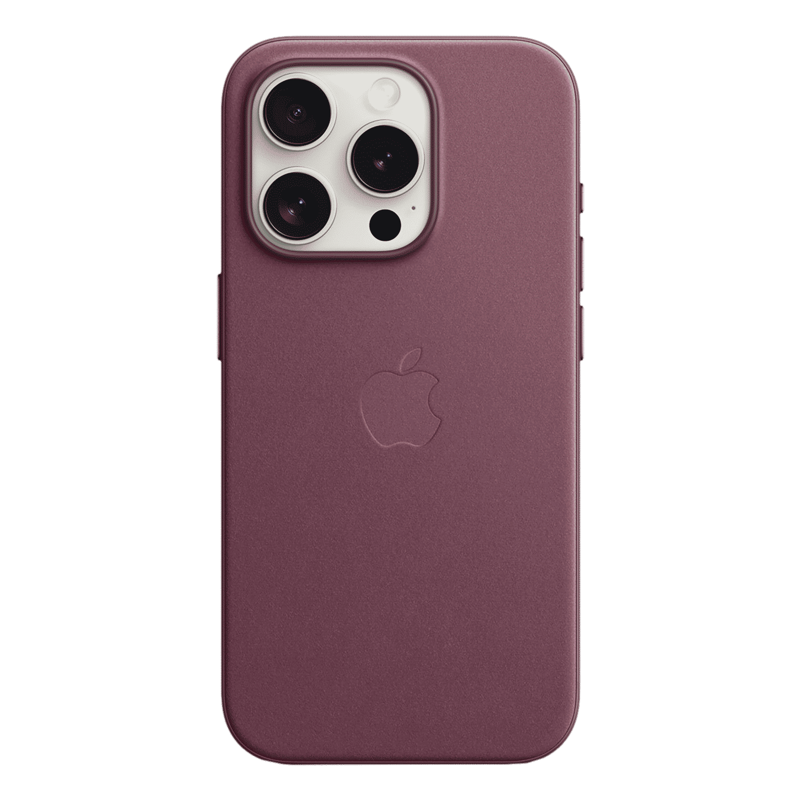 Apple Soft FineWoven Back Cover for Apple iPhone 15 Pro (MagSafe Charging Support, Mulberry)_3