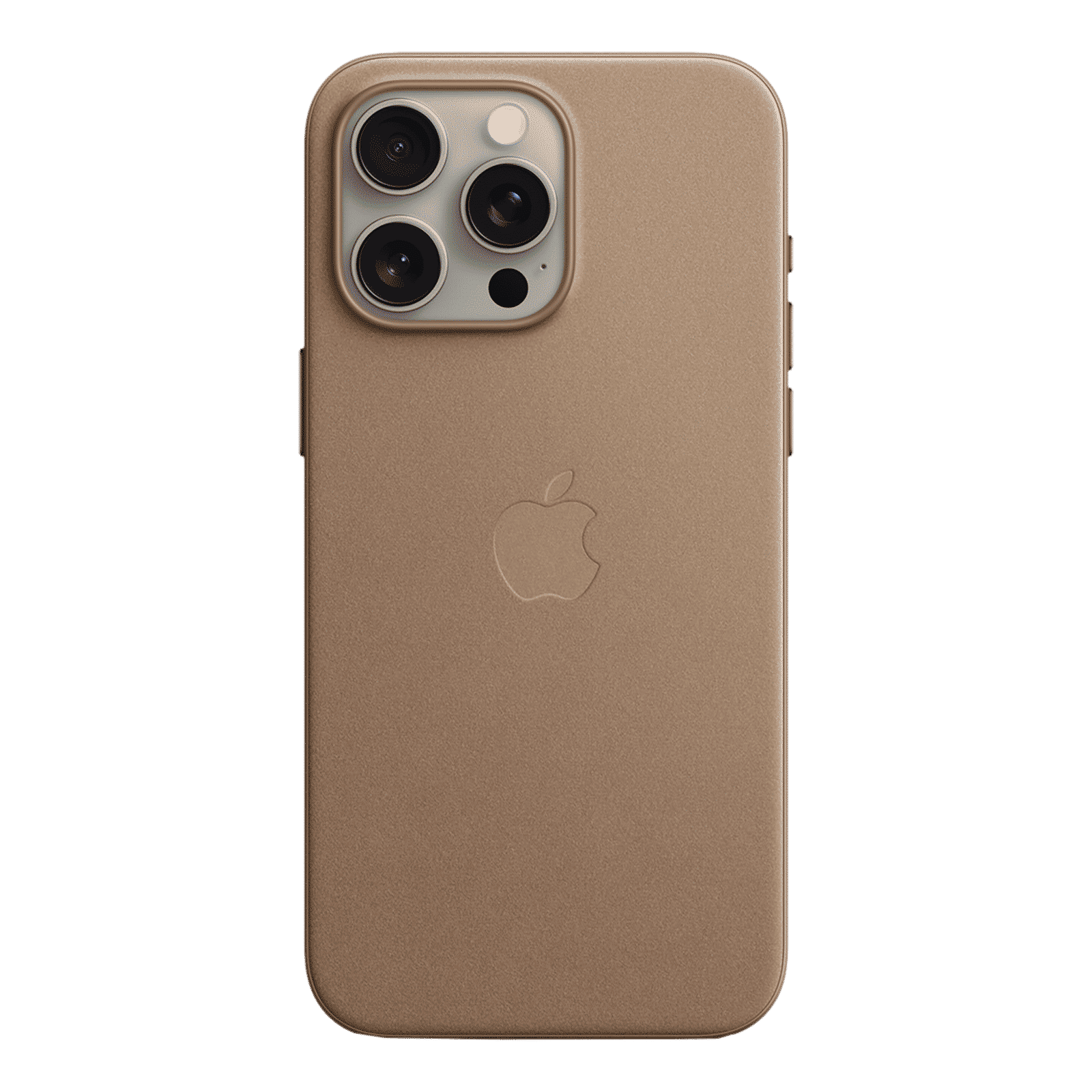 Apple Soft FineWoven Back Cover for Apple iPhone 15 Pro Max (MagSafe Charging Support, Taupe)_1