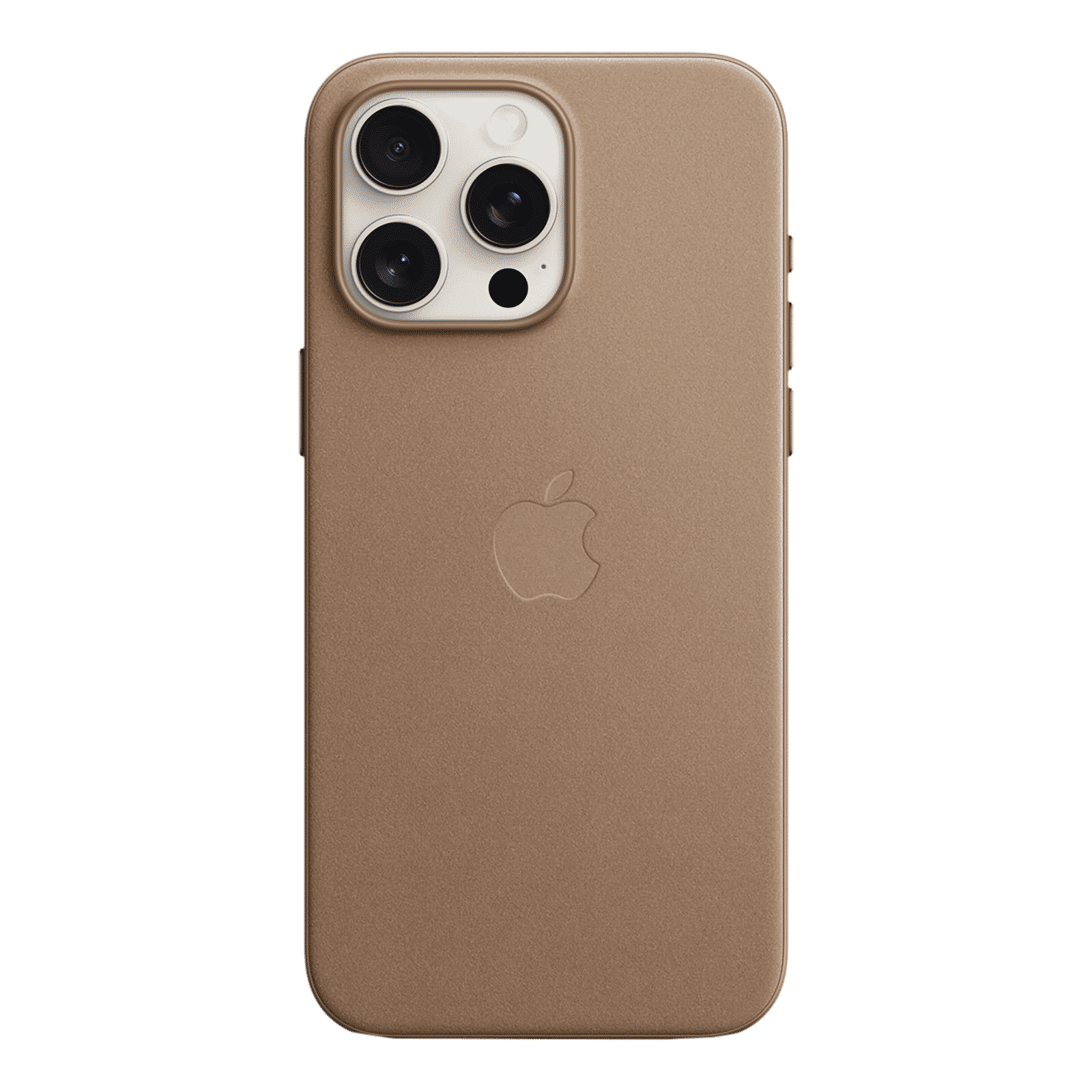 Apple Soft FineWoven Back Cover for Apple iPhone 15 Pro Max (MagSafe Charging Support, Taupe)_3