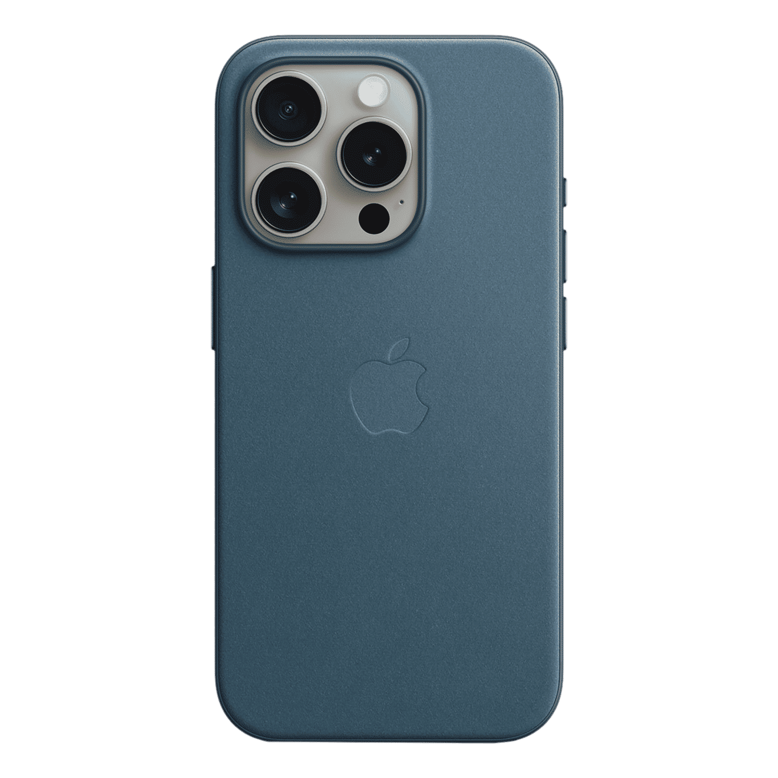 Apple Soft FineWoven Back Cover for Apple iPhone 15 Pro (MagSafe Charging Support, Pacific Blue)_1