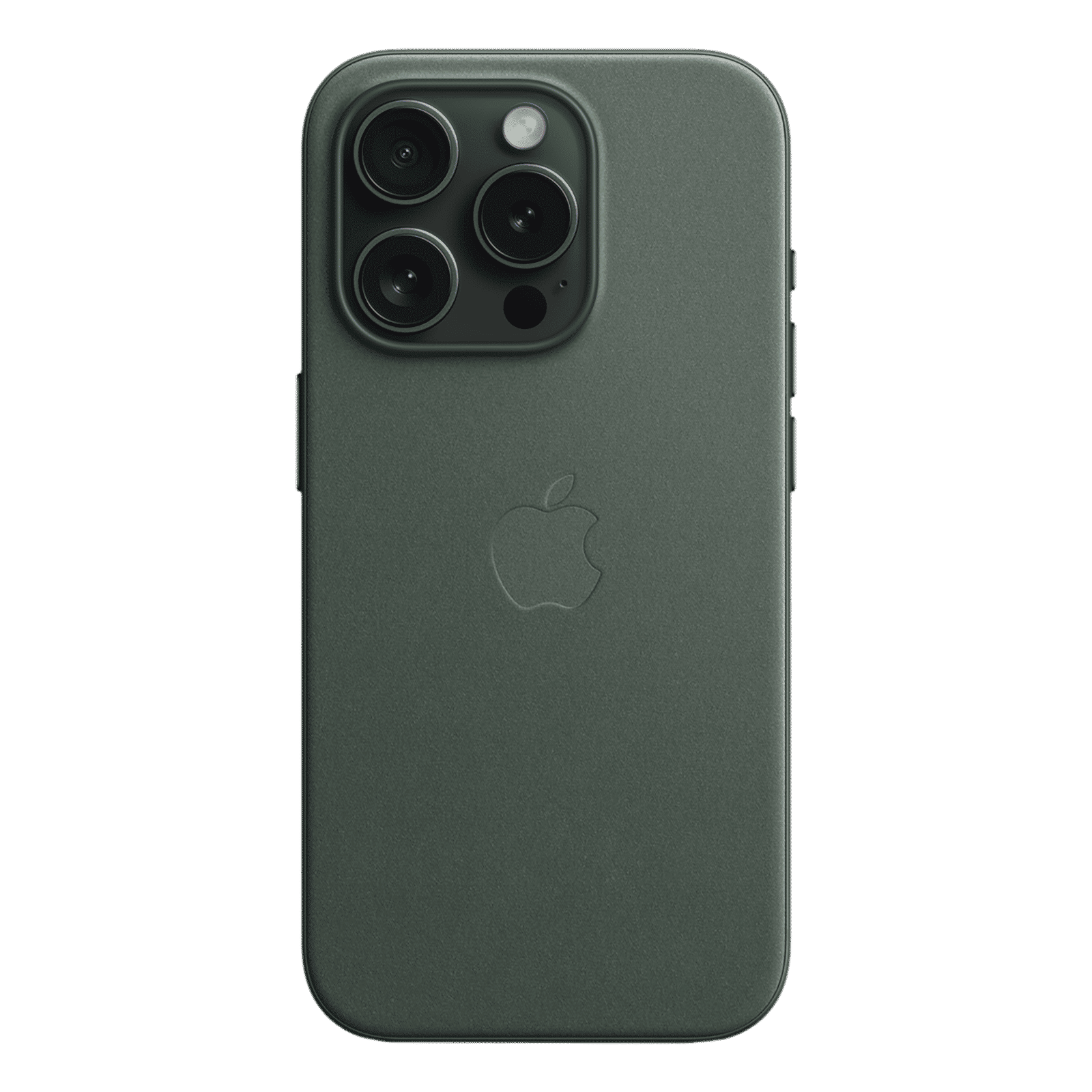 Apple Soft FineWoven Back Cover for Apple iPhone 15 Pro (MagSafe Charging Support, Evergreen)_4