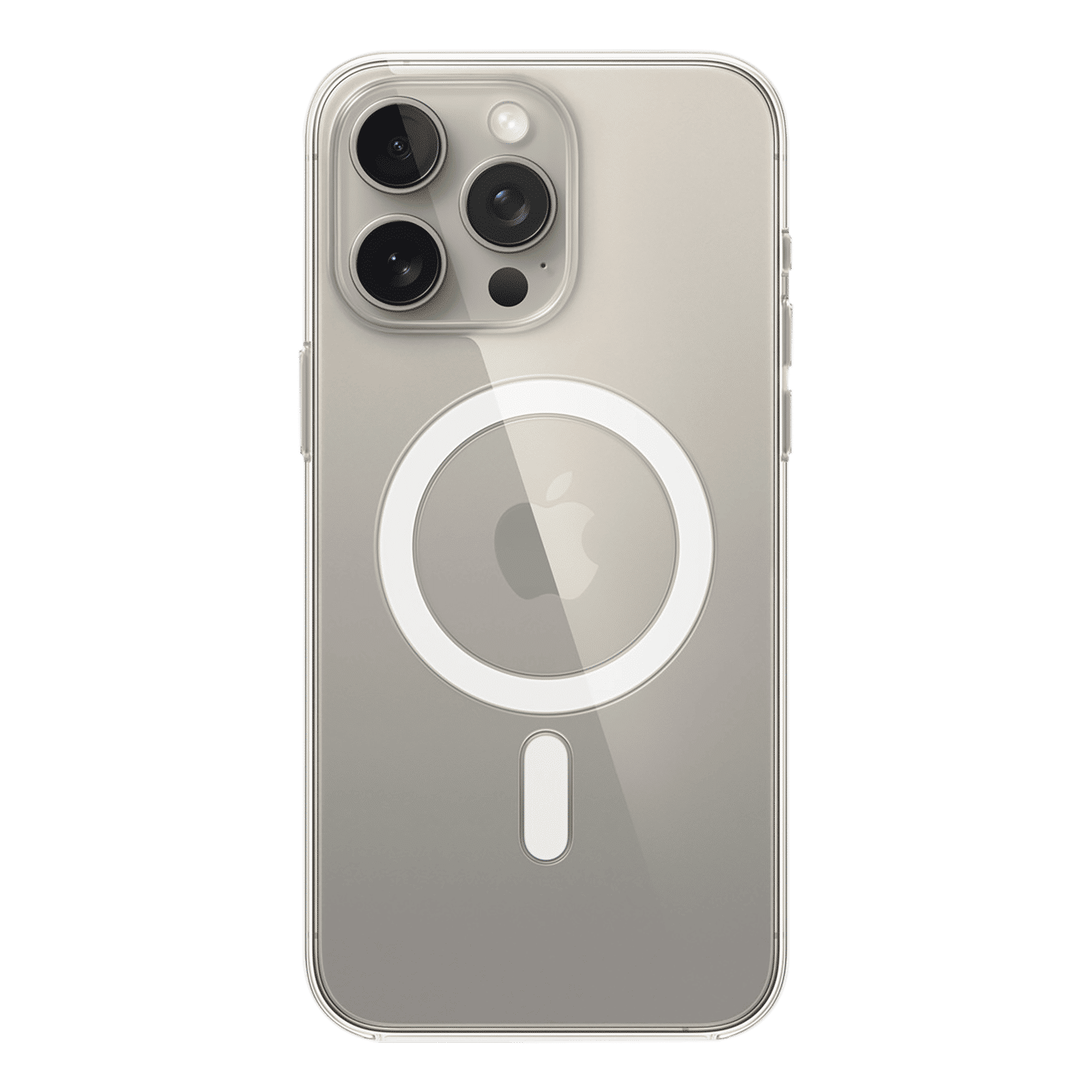 Apple Polycarbonate Back Cover for Apple iPhone 15 Pro Max (MagSafe Charging Support, Clear)_1