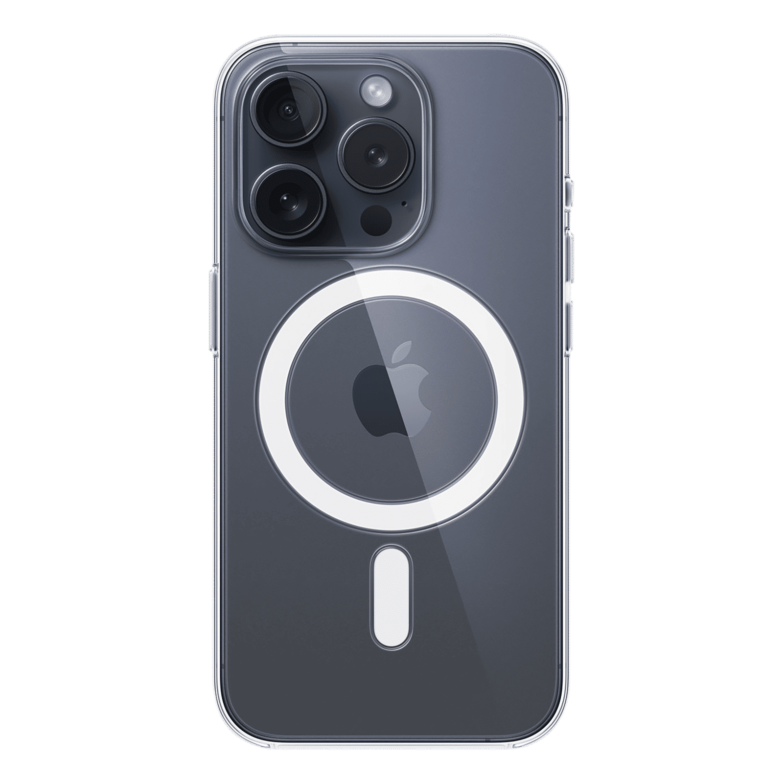 Apple Polycarbonate Back Cover for Apple iPhone 15 Pro (MagSafe Charging Support, Clear)_2