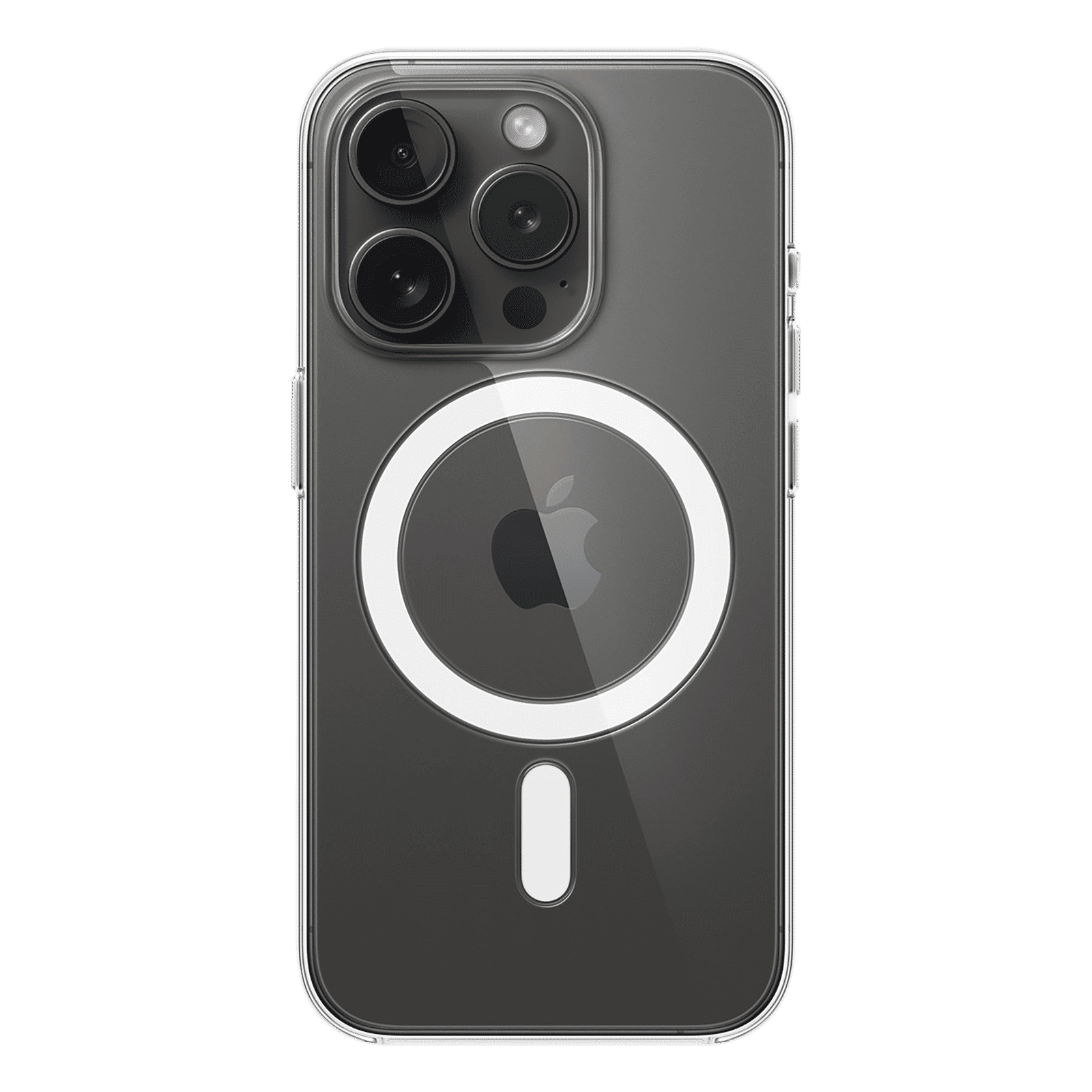 Apple Polycarbonate Back Cover for Apple iPhone 15 Pro (MagSafe Charging Support, Clear)_4