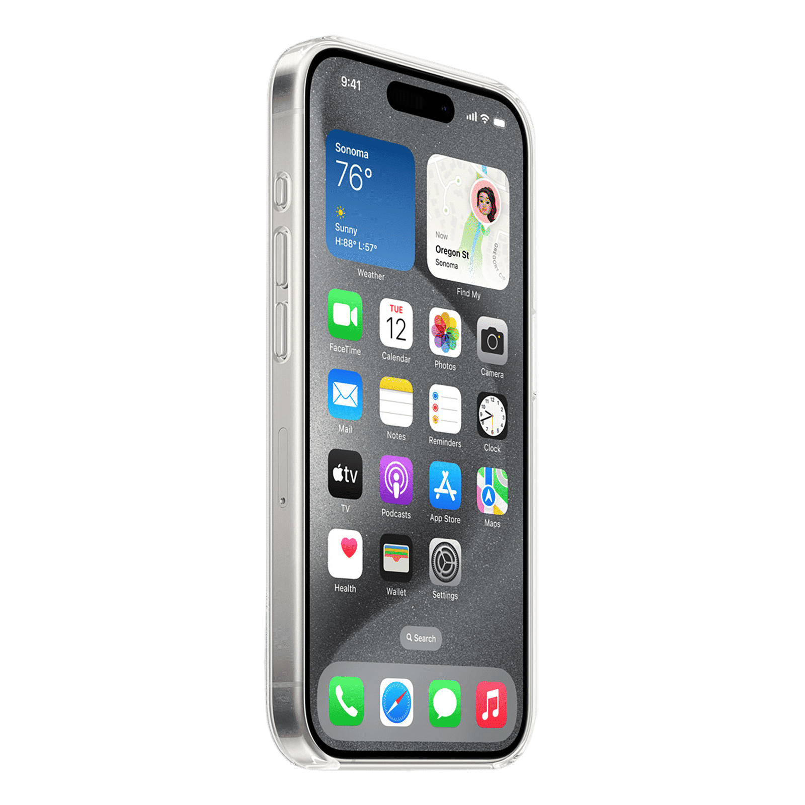 Apple Polycarbonate Back Cover for Apple iPhone 15 Pro (MagSafe Charging Support, Clear)_5