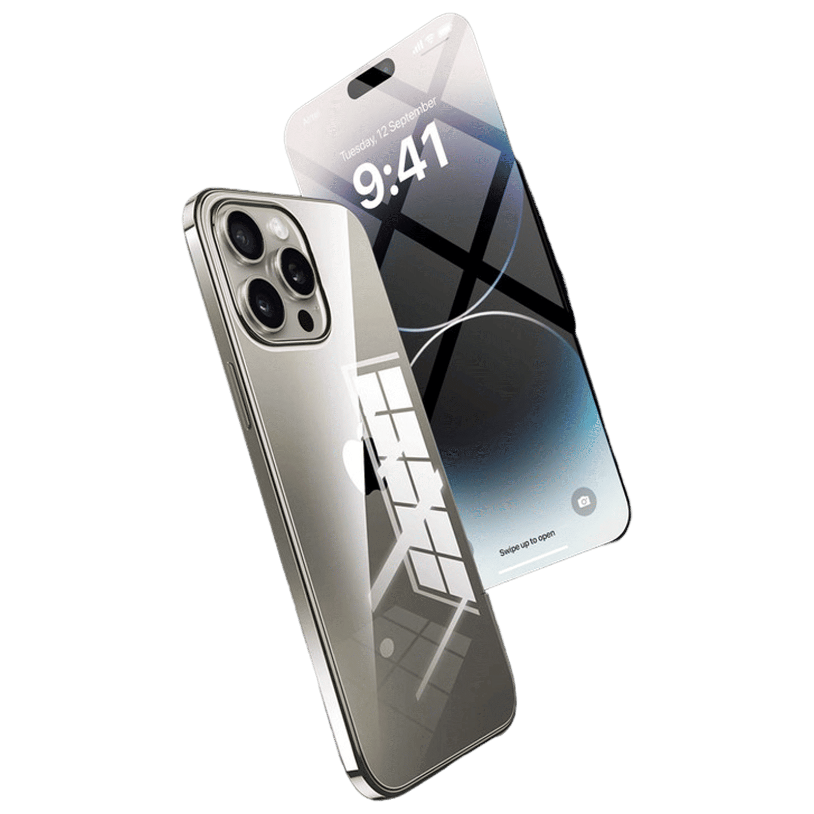 Dr. Vaku 2IN1 Tempered Glass & Silicon Back Cover Combo for iPhone 15 Pro (Anti-Scratch Design, Clear) Dr. Vaku 2IN1 Tempered Glass & Silicon Back Cover Combo for iPhone 15 Pro (Anti-Scratch Design, Clear)_1