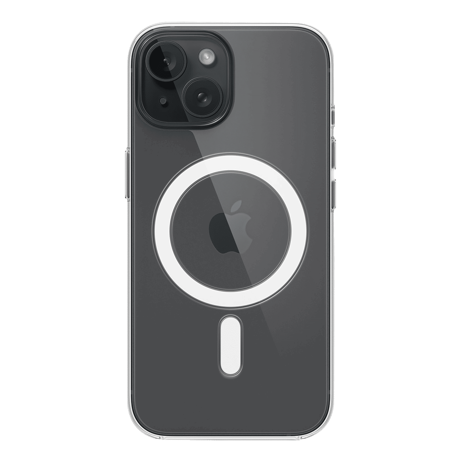 Apple Polycarbonate Back Cover for Apple iPhone 15 (MagSafe Charging Support, Clear)_5