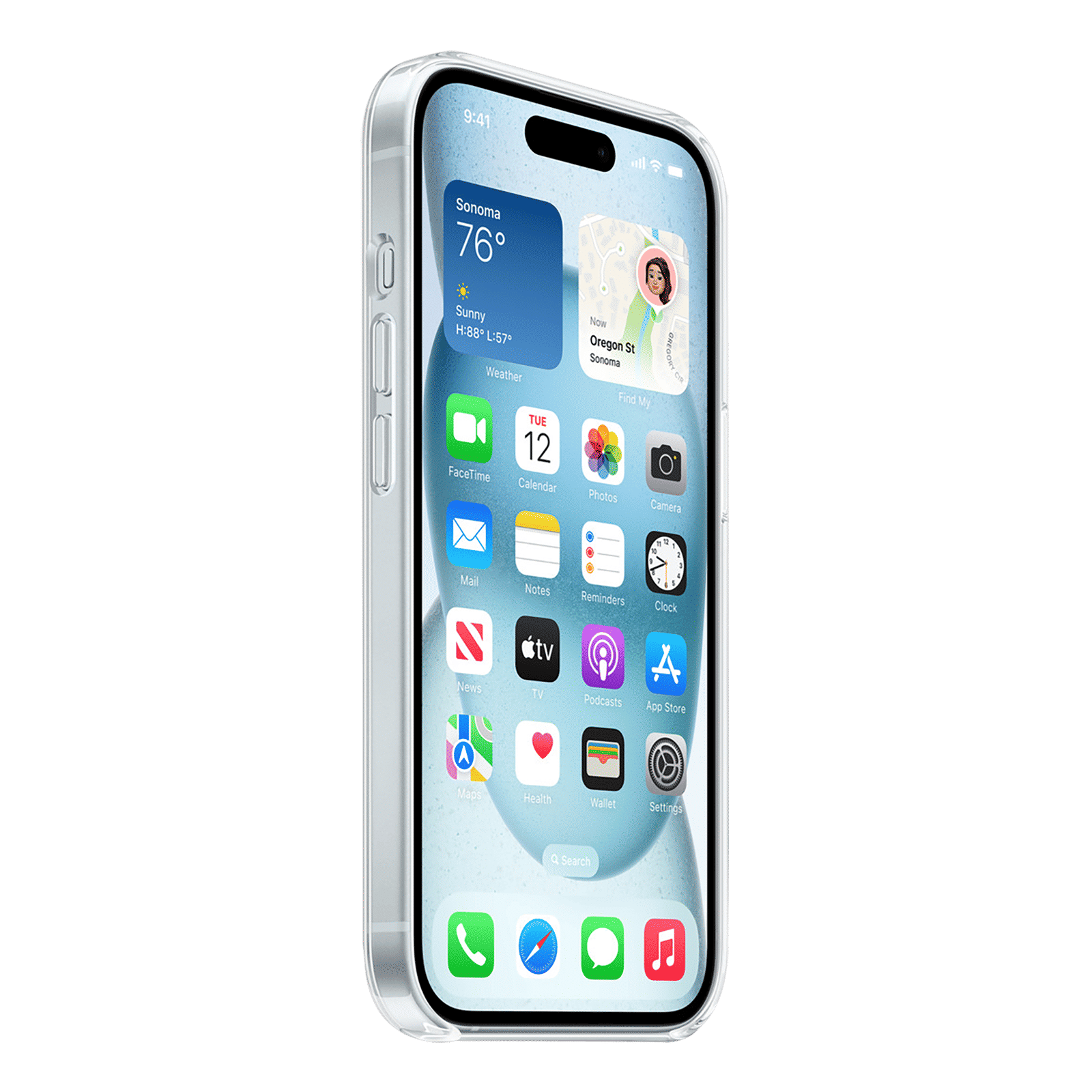 Apple Polycarbonate Back Cover for Apple iPhone 15 (MagSafe Charging Support, Clear)_7